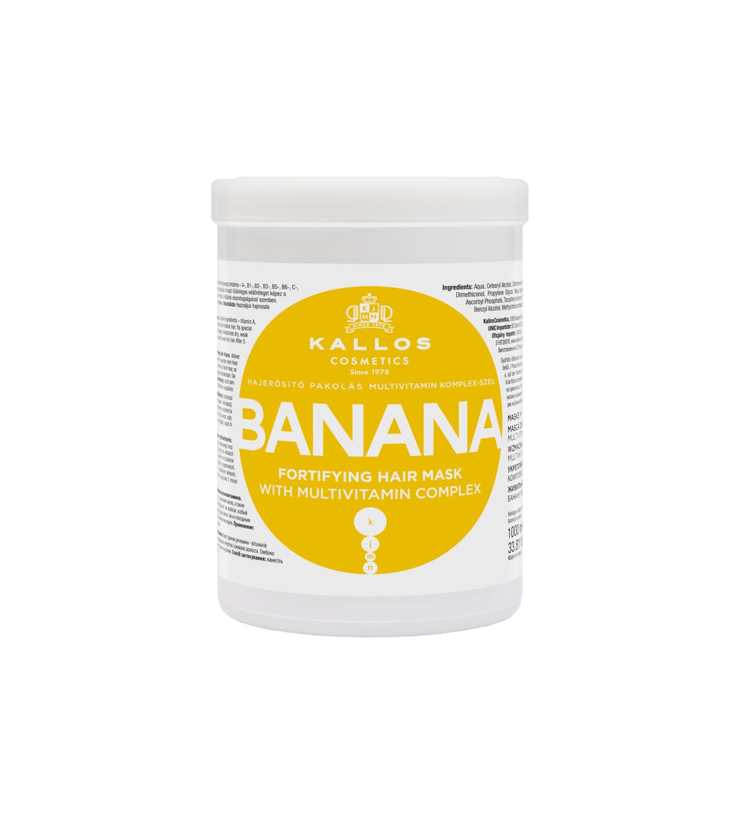 Kallos Fortifying Hair Mask Banana 1 L - Buy Online on GoSupps.com