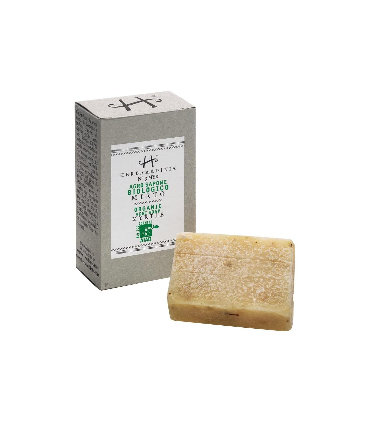 Herbsardinia Herb Sardinia Organic Handmade Soap Agrosapone Soothing Myrtle 100g