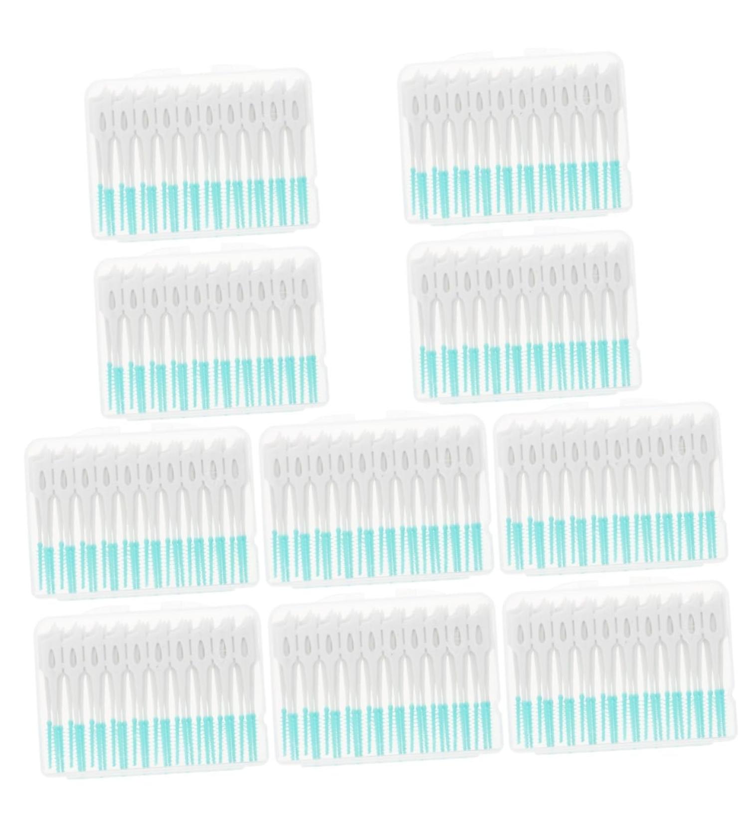 Mobestech 400pcs Gum Interdental Brush Dispenser - Food Safe & Massage - Best Oral Care Tool for Healthy Teeth - Buy Online on GoSupps.com