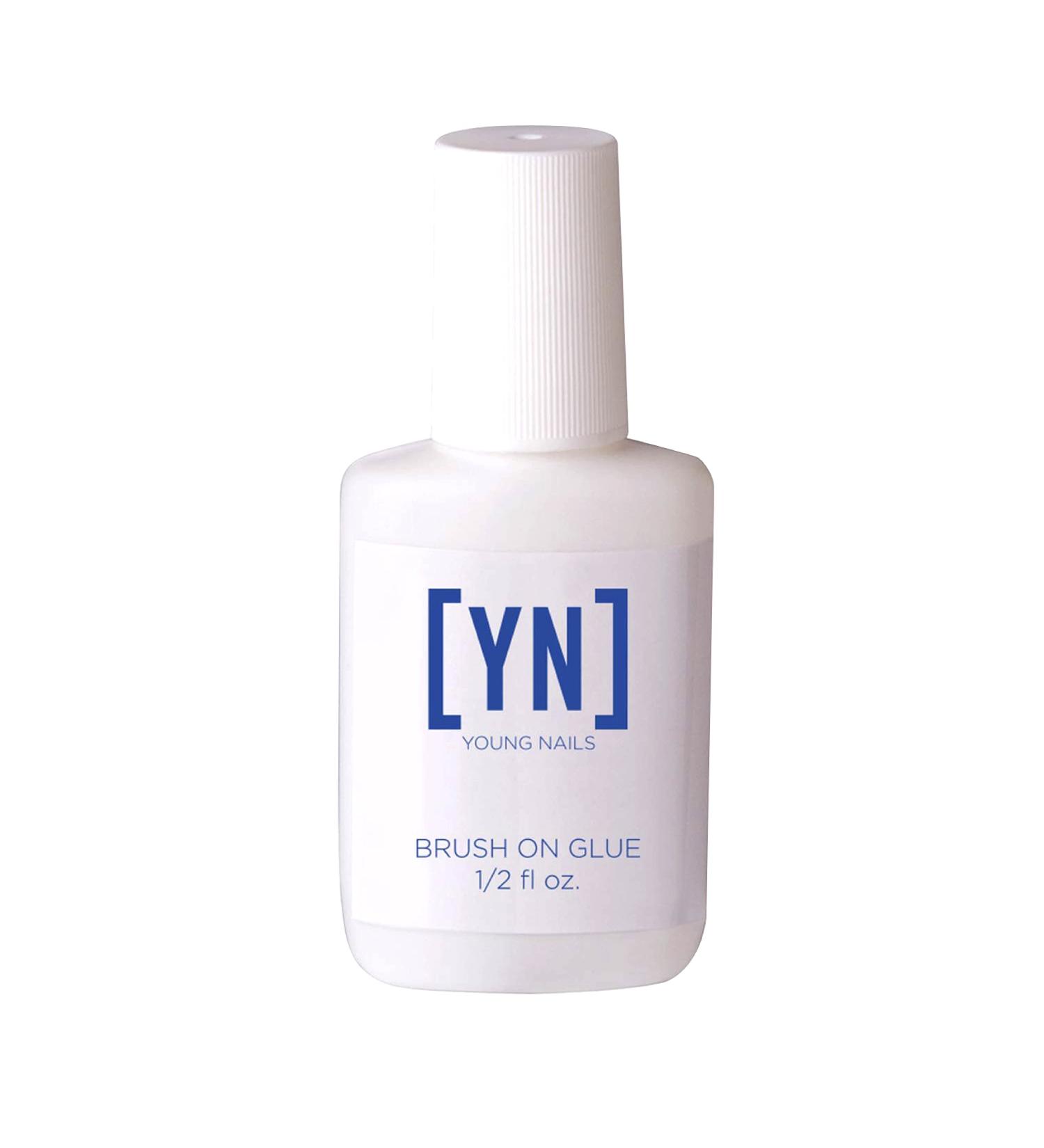 Young Nails Brush-on-Glue 0.5 Fl Oz - Professional Quick-Drying Nail Adhesive for Tips - Buy Online on GoSupps.com