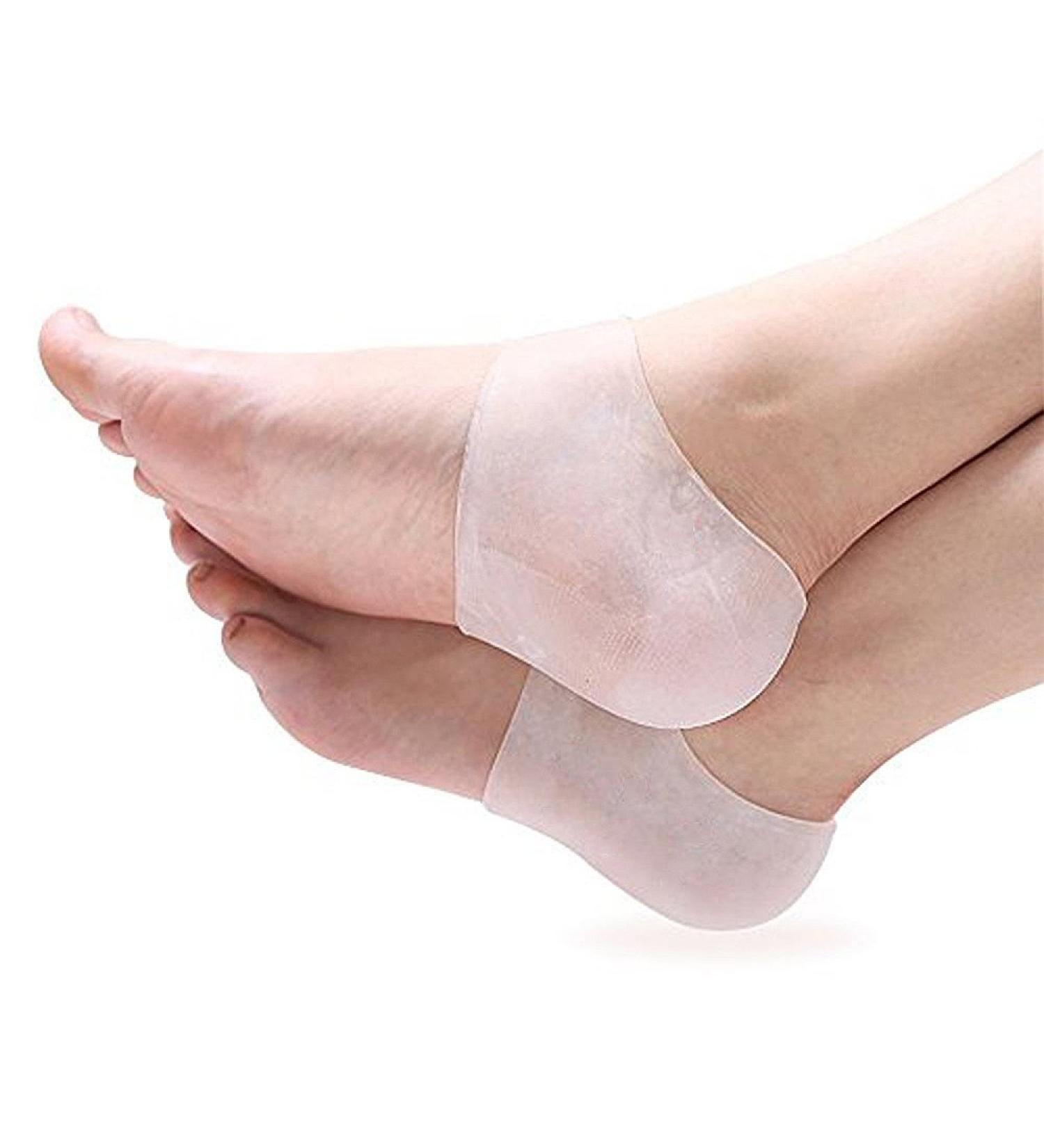 Plantar Fasciitis Gel Heel Cushion Sleeve Instantly Relieve Pain and Pressure Clear 2.5 Pounds