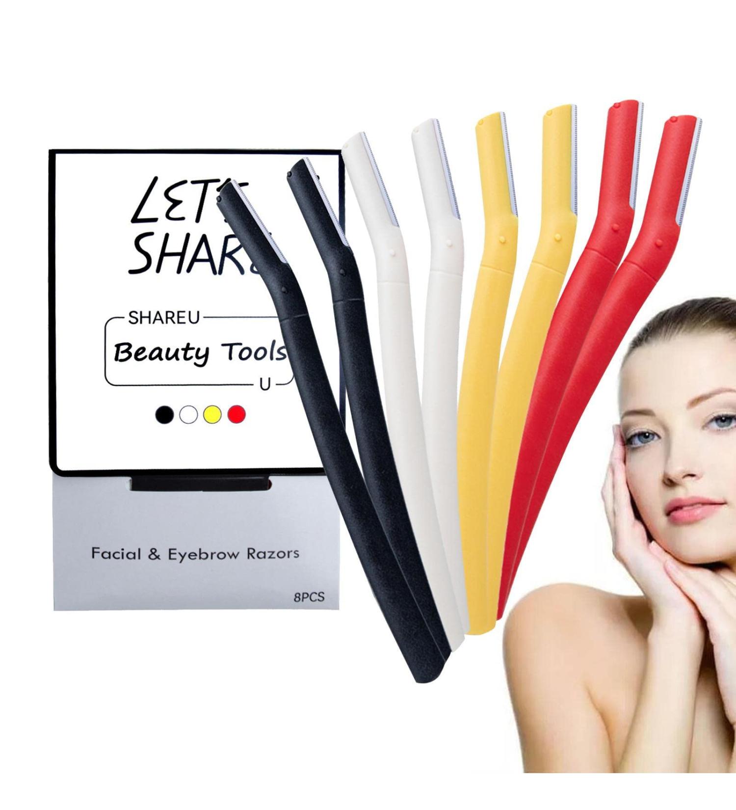 Jingling Eyebrow Razor - Ergonomic Facial & Body Peeling Tool with Protective Cover | Multi-Purpose Shaving & Grooming - Buy Online on GoSupps.com