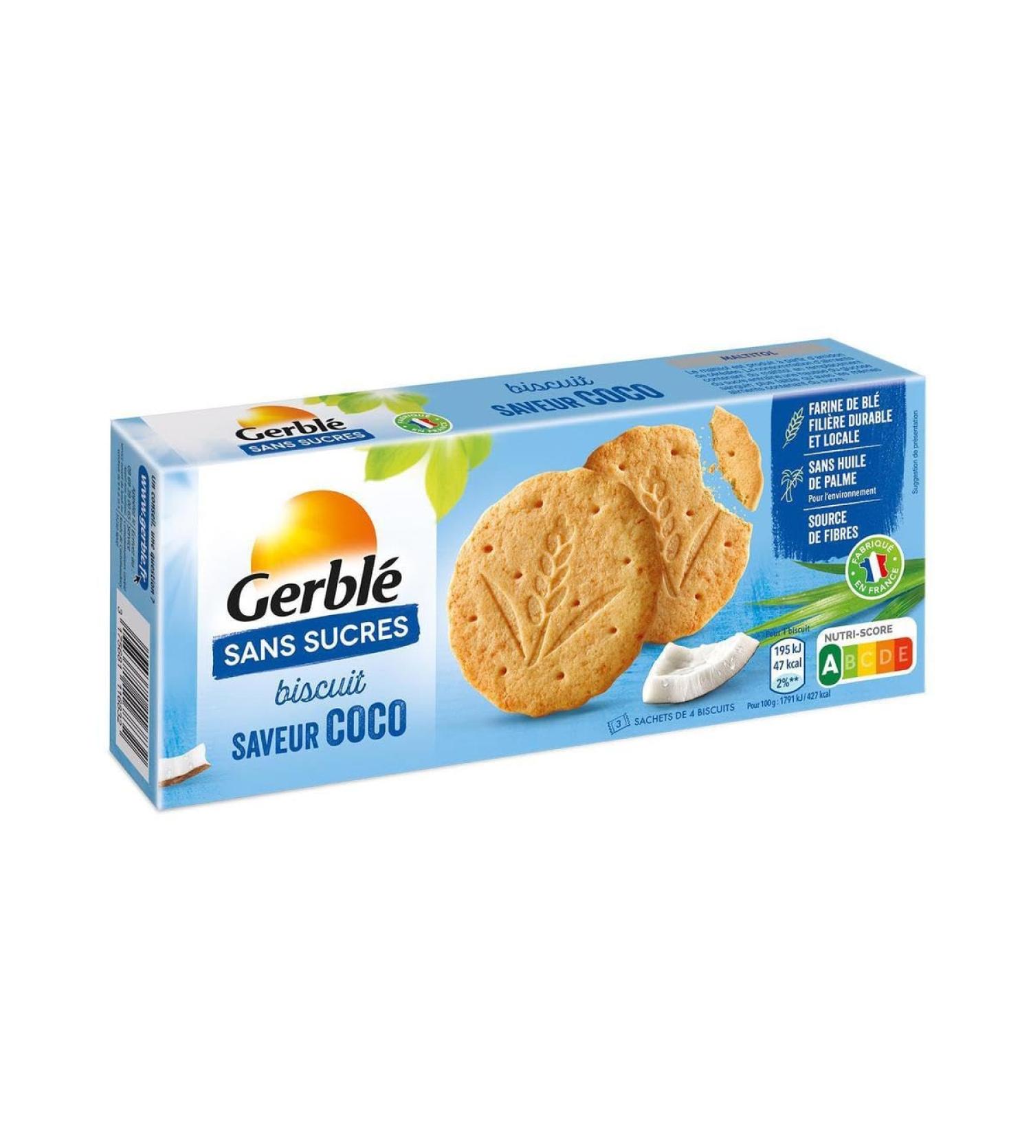  G n rique GERBL - Gerbl Biscuit Coconut Flavour Sugar Free 132 g - 132 g - Pack of 3 - Sold as a Lot - Buy Online on GoSupps.com