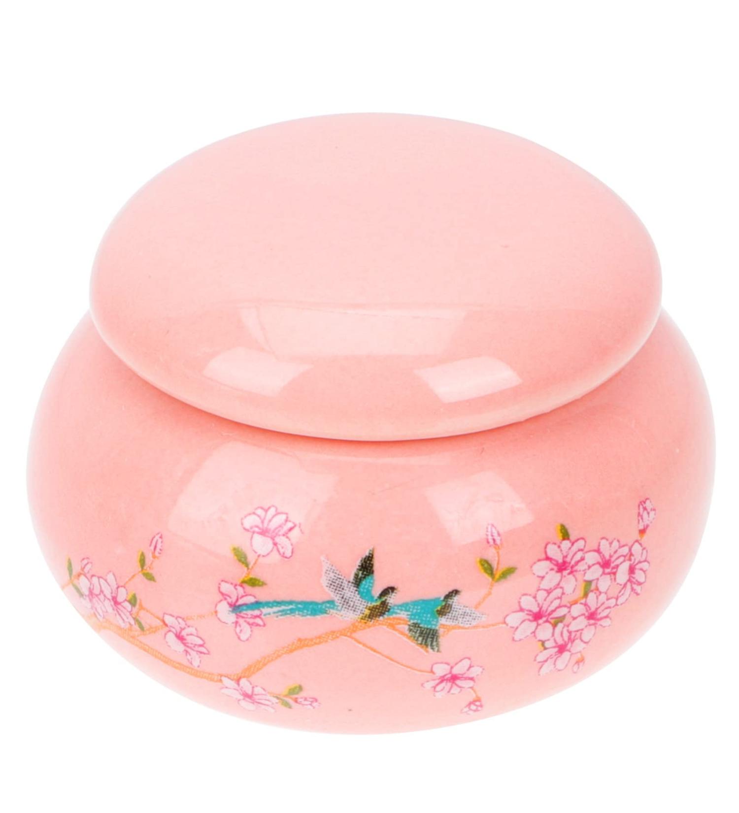 Vintage Perfume Japanese Perfume Balm Glass Ceramic Pocket Cream Perfume Natural Fragrance Box Long Term Fragrance Balm for Wedding Birthday Use Pink - Buy Online on GoSupps.com