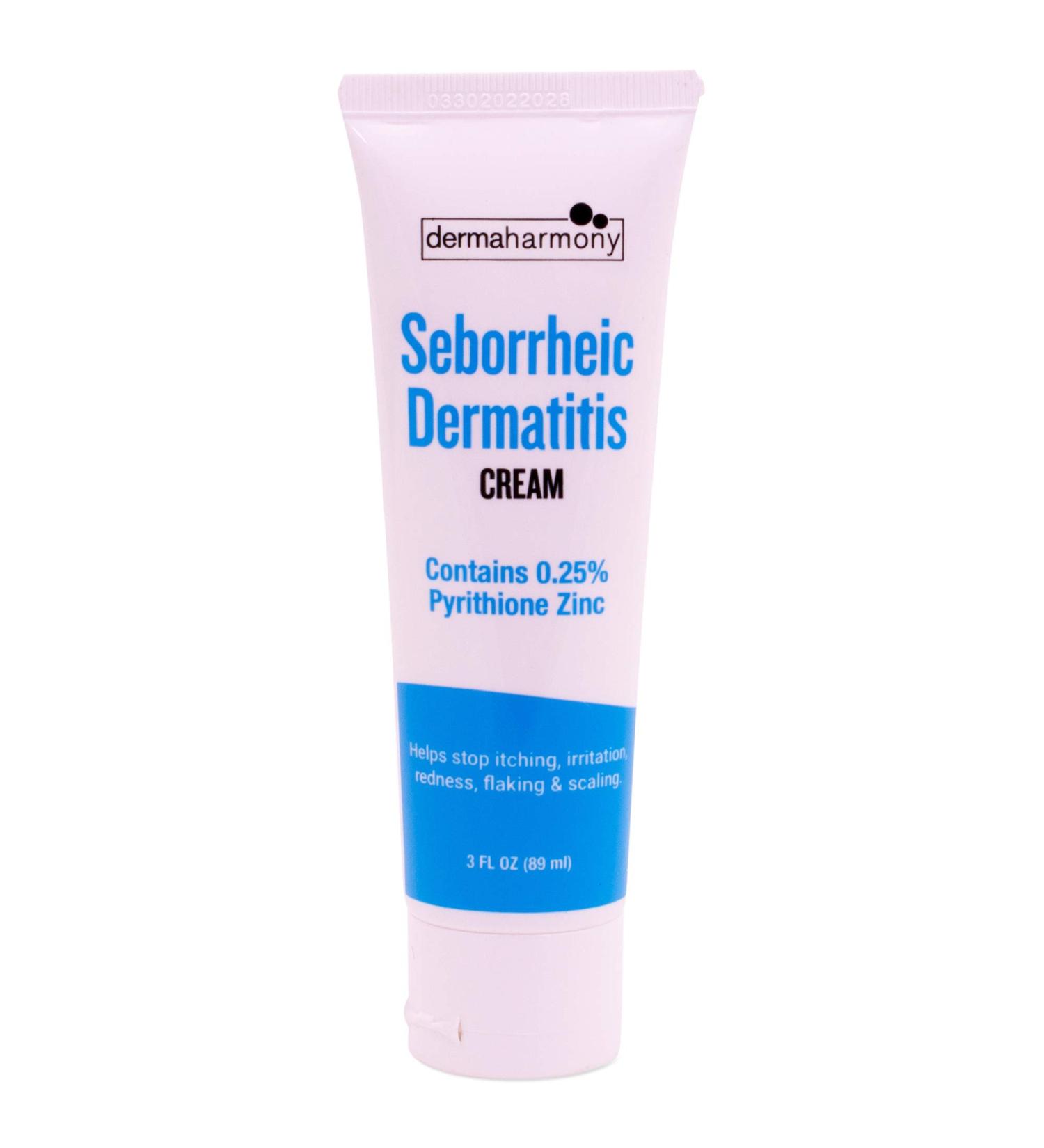 Dermaharmony Seborrheic Dermatitis Cream 3 fl oz - Relieves Skin & Scalp Itching, Redness & Flaking - Buy Online on GoSupps.com