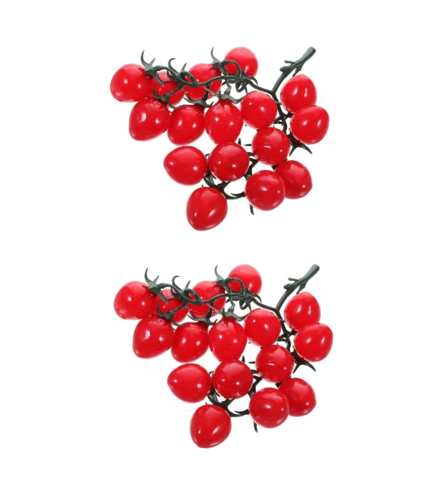 Alipis 2pcs String Simulated Cherry Tomatoes Cherry Tomatoes Decor Realistic Cherry Tomato Model Decor Kid Toy Foam Food Fruit Prop Pvc Red Household Products Child Fake Vegetables Redx2pcs 18X16CMx2pcs - Buy Online on GoSupps.com