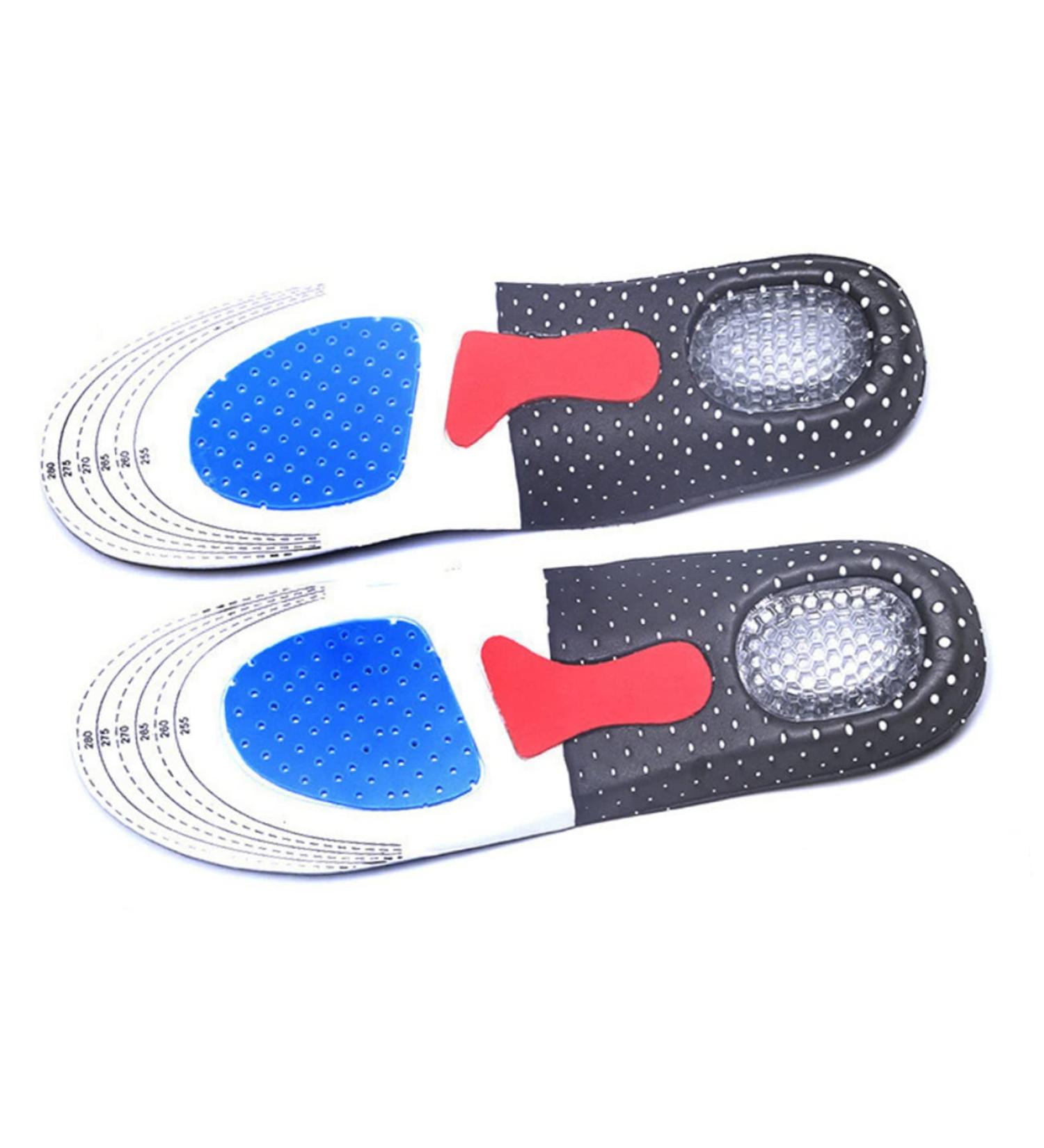 Veemoon Men Silicone Gel Insoles - Absorb Sweat & Enhance Comfort for Outdoor Shoes - Buy Online on GoSupps.com