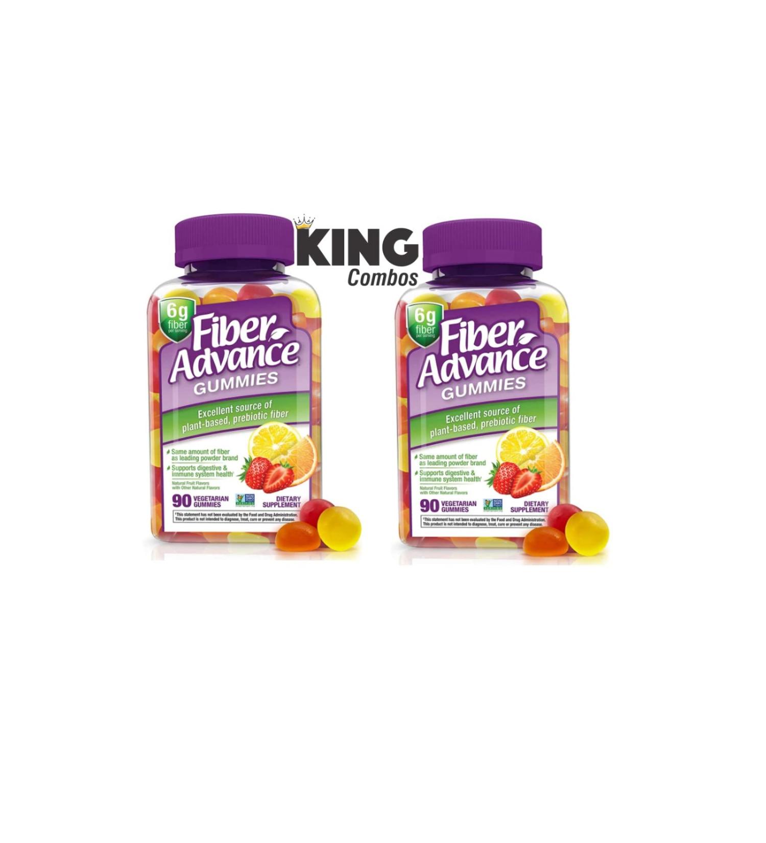 FiberAdvance Gummies + King QR Code (Citrus) - Digestive Wellness Duo - Buy Online on GoSupps.com
