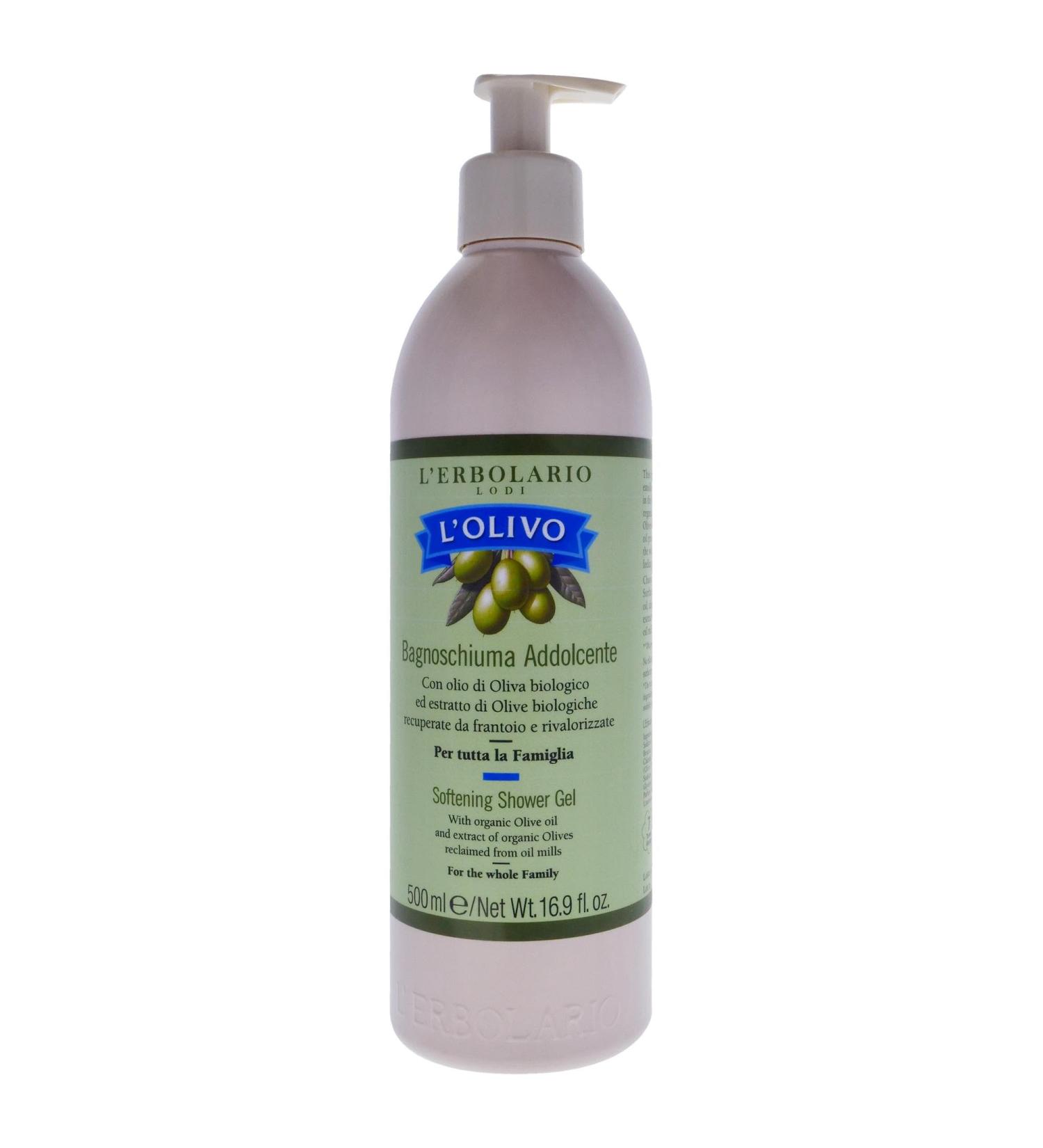 L'Erbolario L Olivo Softening Shower Gel 16.9 oz | Olive Oil Extract Aromatic & Moisturizing | Cruelty-Free | International Shipping Available - Buy Online on GoSupps.com