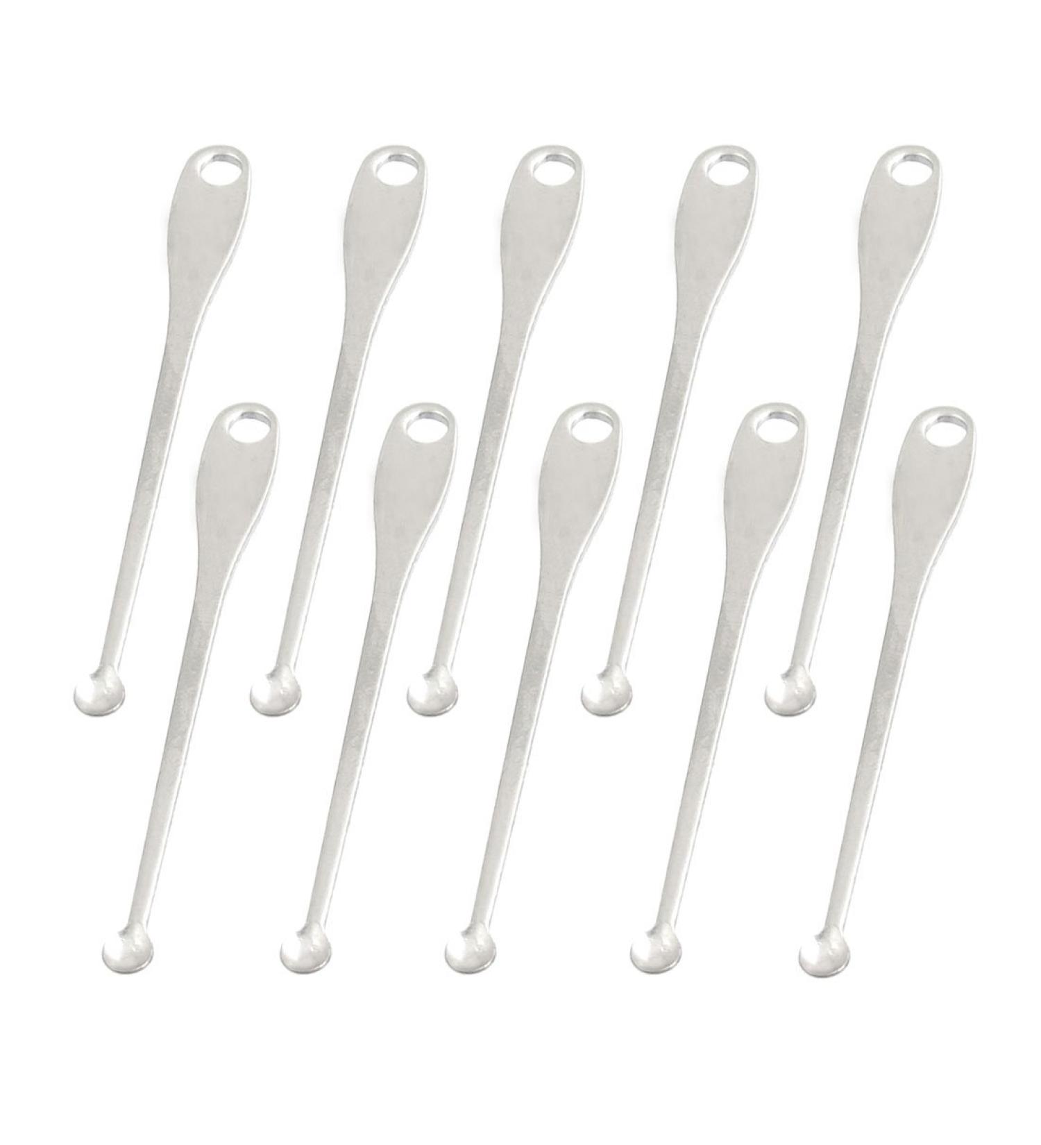 Qtqgoitem 10 Pcs Textured Earpicks Ear Wax Remover Curette Tool Silver Tone 2.3 (Model: 2e4 987 df8 6e5 ca3)