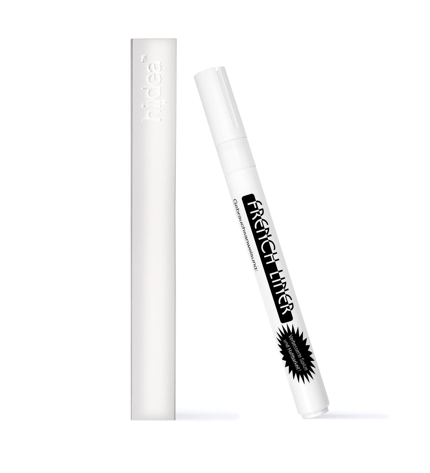 Hairlich French Liner Manicure Pen Manicure Pedicure White Nail Polish Paint Pen Pen Shape White Nail Tips Nail Art Nail Styling - Buy Online on GoSupps.com