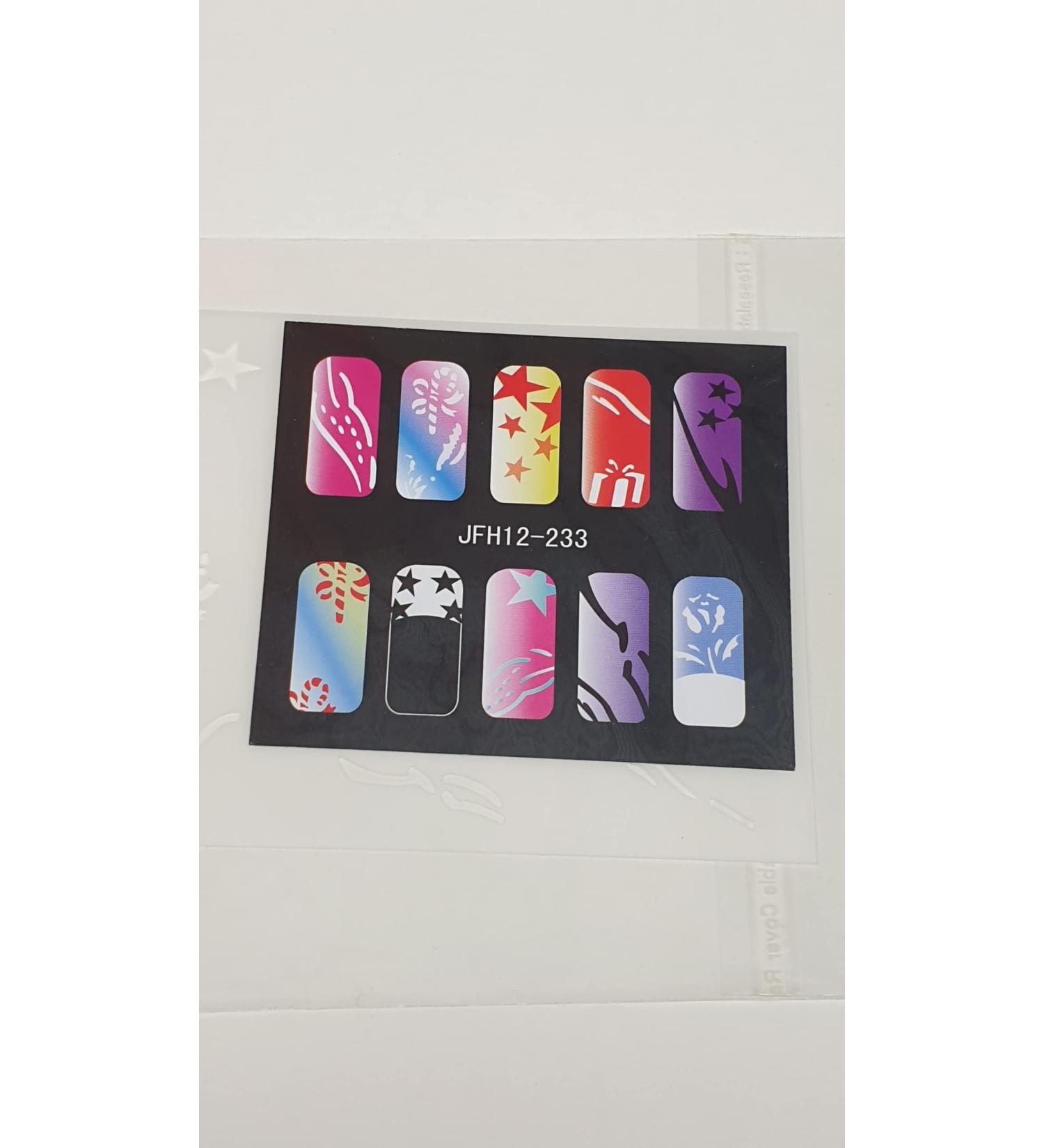 Fingernail stencil (airbrush nail art) Fengda JFH12-233