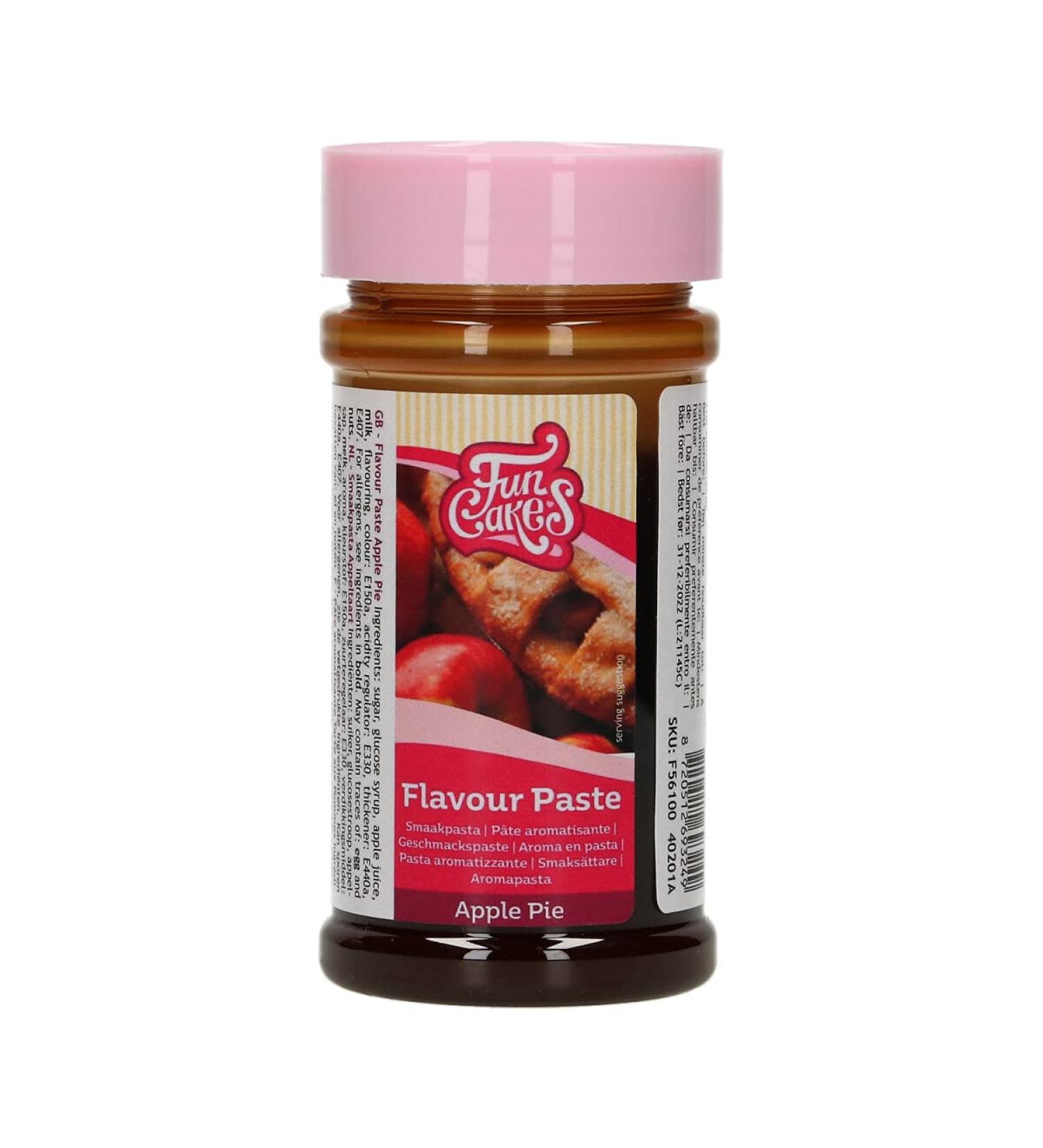 FunCakes Flavour Paste Apple Pie: Food flavourings Great Taste Perfect for Cake Decorating Suitable for Batter and Fillings. 100 g.