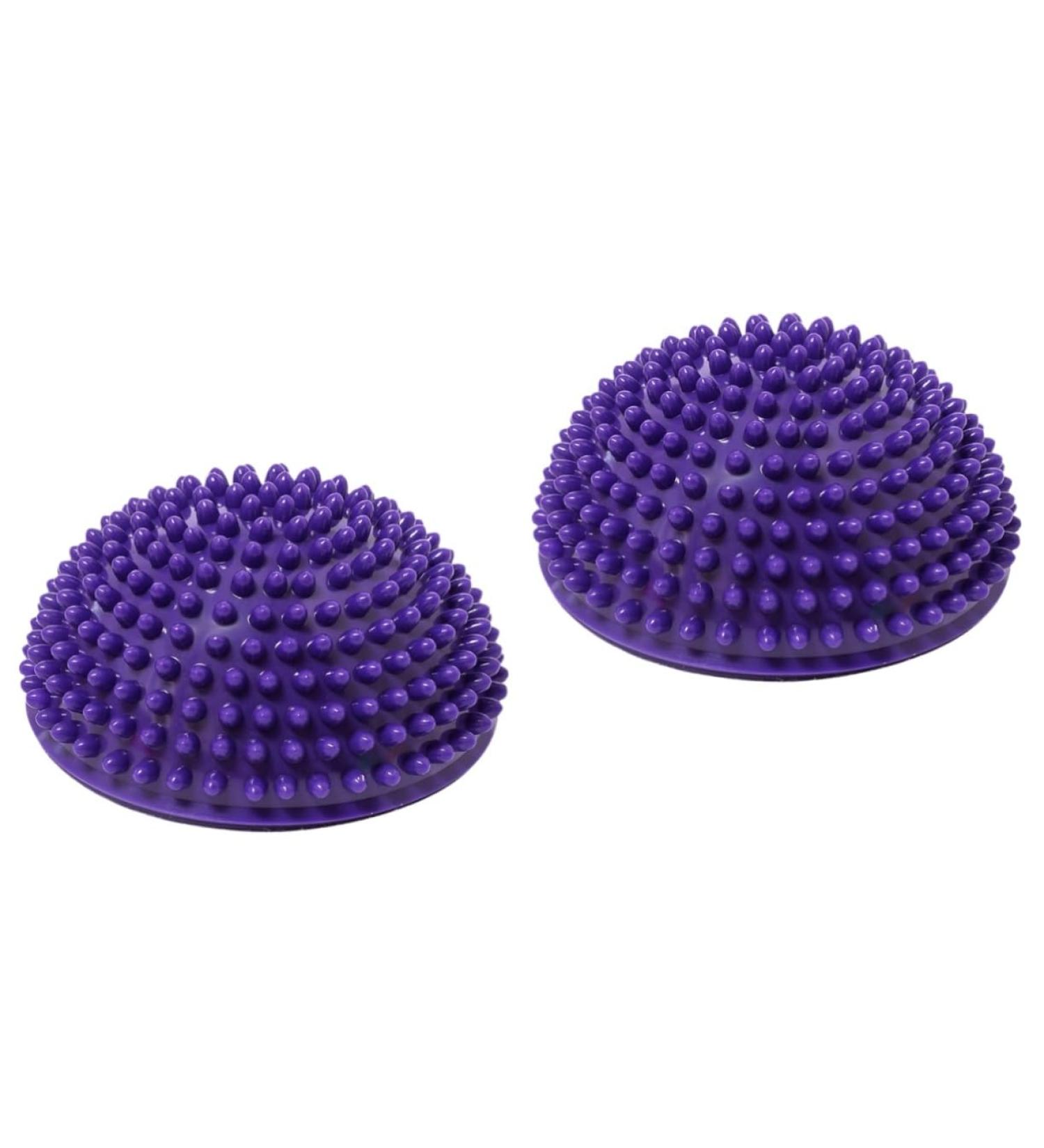JECOMPRIS 2ST Durian Ball Tool - Neck & Trigger Point Massage Device for Muscle Relaxation | Outdoor & Yoga Equipment | PVC Violet - Buy Online on GoSupps.com