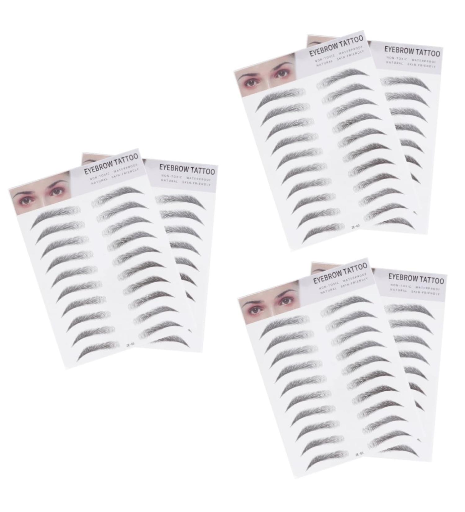MAGICLULU 6 Pcs 3d Eyebrow Stickers Shaping Stickers Womens Eyebrow Stickers Hair Kit Miss Cosmetic Template ze003x3pcs Blackx3pcs - Buy Online on GoSupps.com