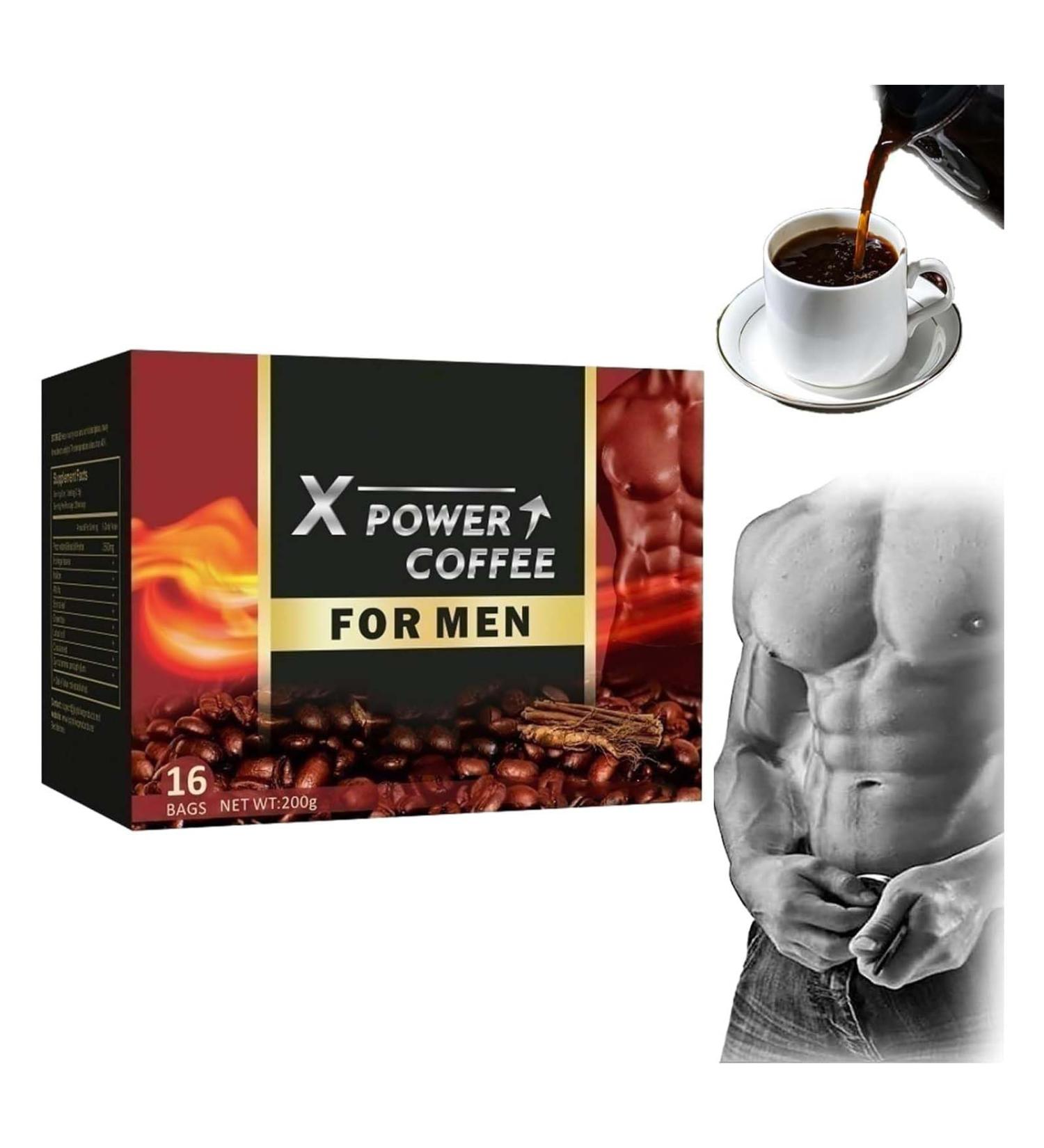 X Power Coffee X Power Coffee for Men The Secret To Strong Men Energy coffee for men Energy-boosting coffee Power Coffee for Men X-Power Coffee x Power Coffee For Man (1BOX Coffee) Coffee 192 g (Pack of 1) - Buy Online on GoSupps.com