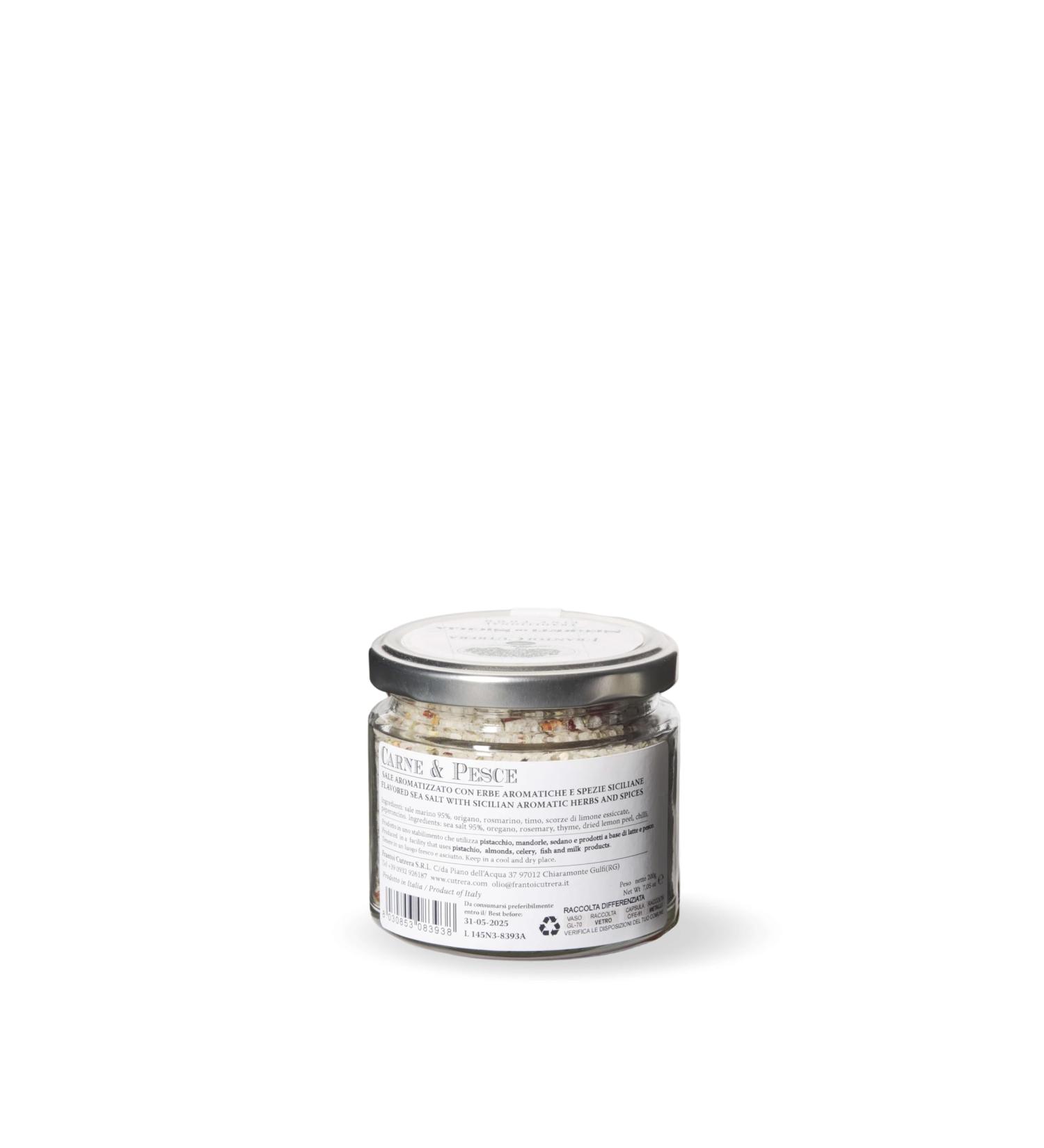  Frantoi Cutrera Flavored sea salt for meat and fish 200g - Buy Online on GoSupps.com