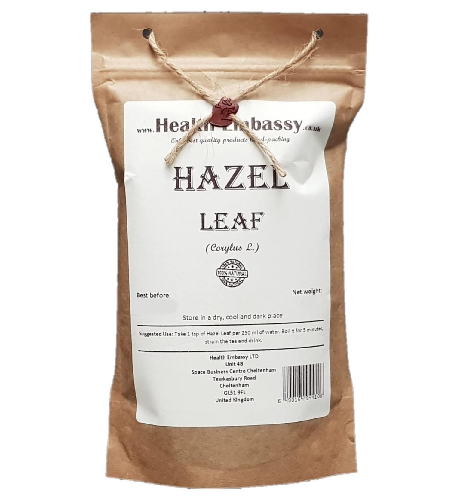 Health Embassy Hazel Leaf Tea | Corylus L | Hazel Leaf Tea 50g - Buy Online on GoSupps.com