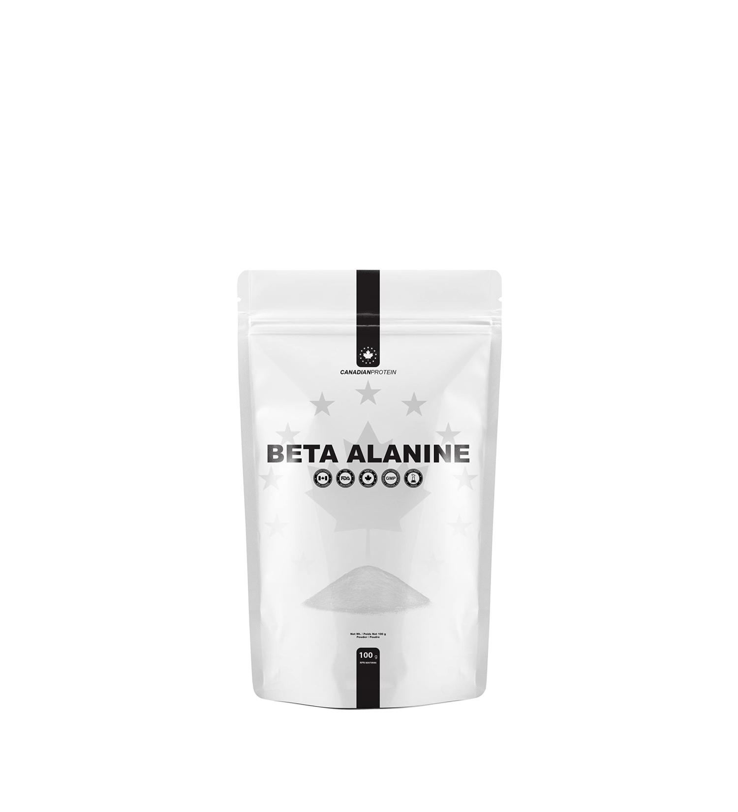 Canadian Protein Beta-Alanine Powder | 50 Servings of Workout Supplement Enhances Athletic Performance Reduces Fatigue and Increases Muscle Mass 2g of Beta-Alanine Per Serving