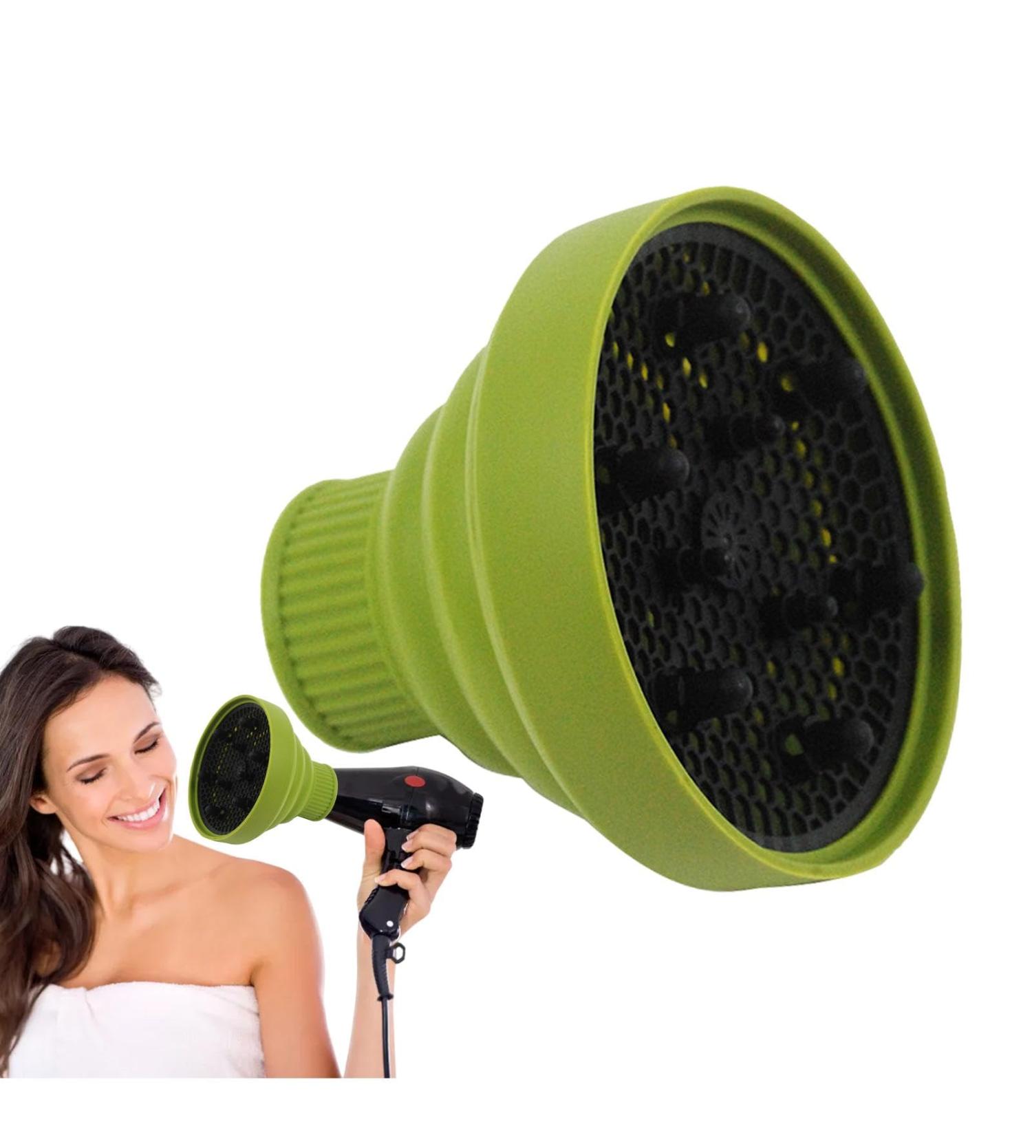 Pzuryhg Blow Dryer Vent Hood - Heat Resistant Foldable Silicone Hair Dryer Vent Hood Soft Multifunctional Universal Hair Dryer Accessories for Hair Styling green - Buy Online on GoSupps.com
