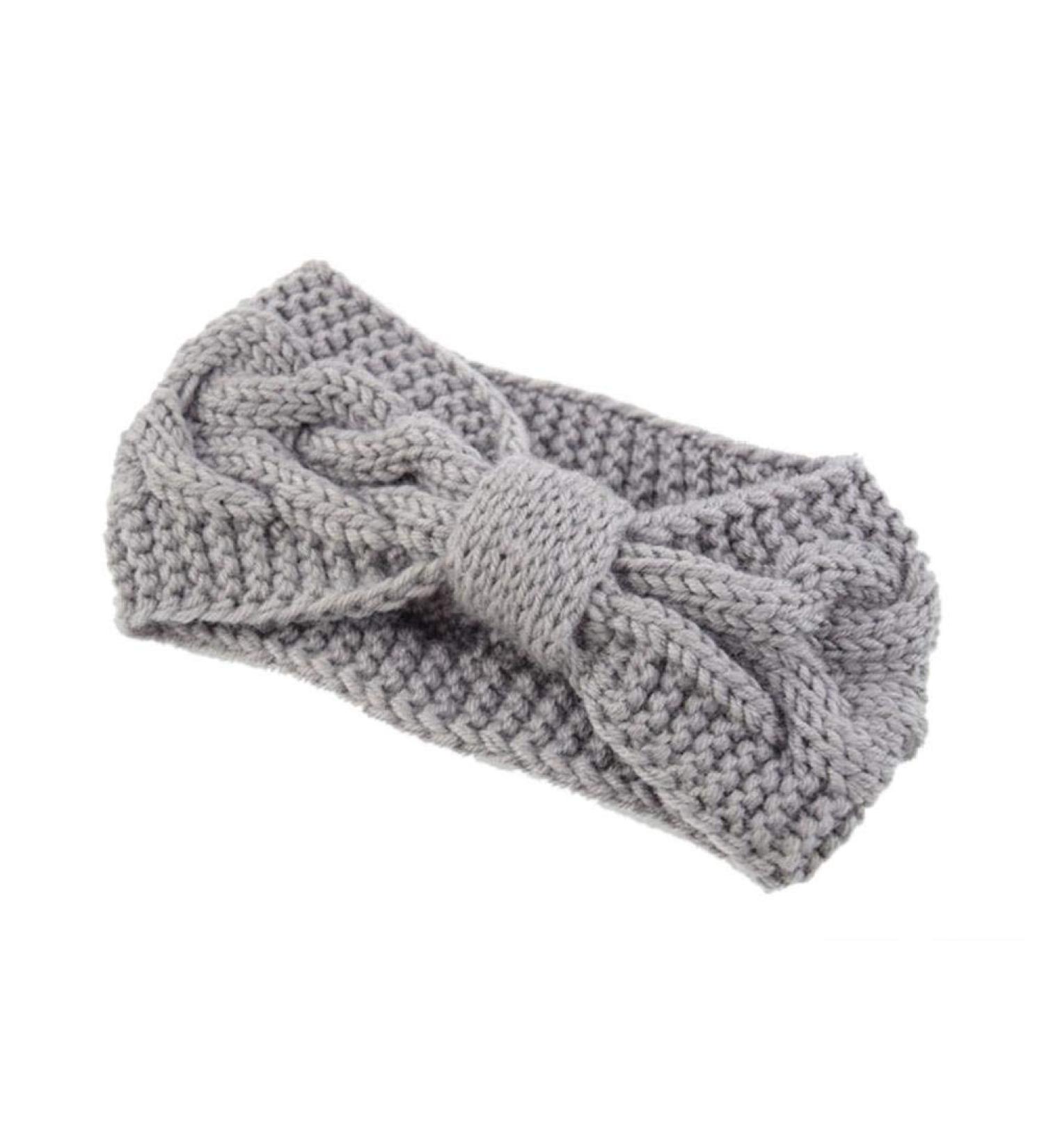 1 Pieces Winter Knit Headbands Chunky Knit Headbands Ear Warmer Crochet Head Wraps for Women Girls Grey - Buy Online on GoSupps.com