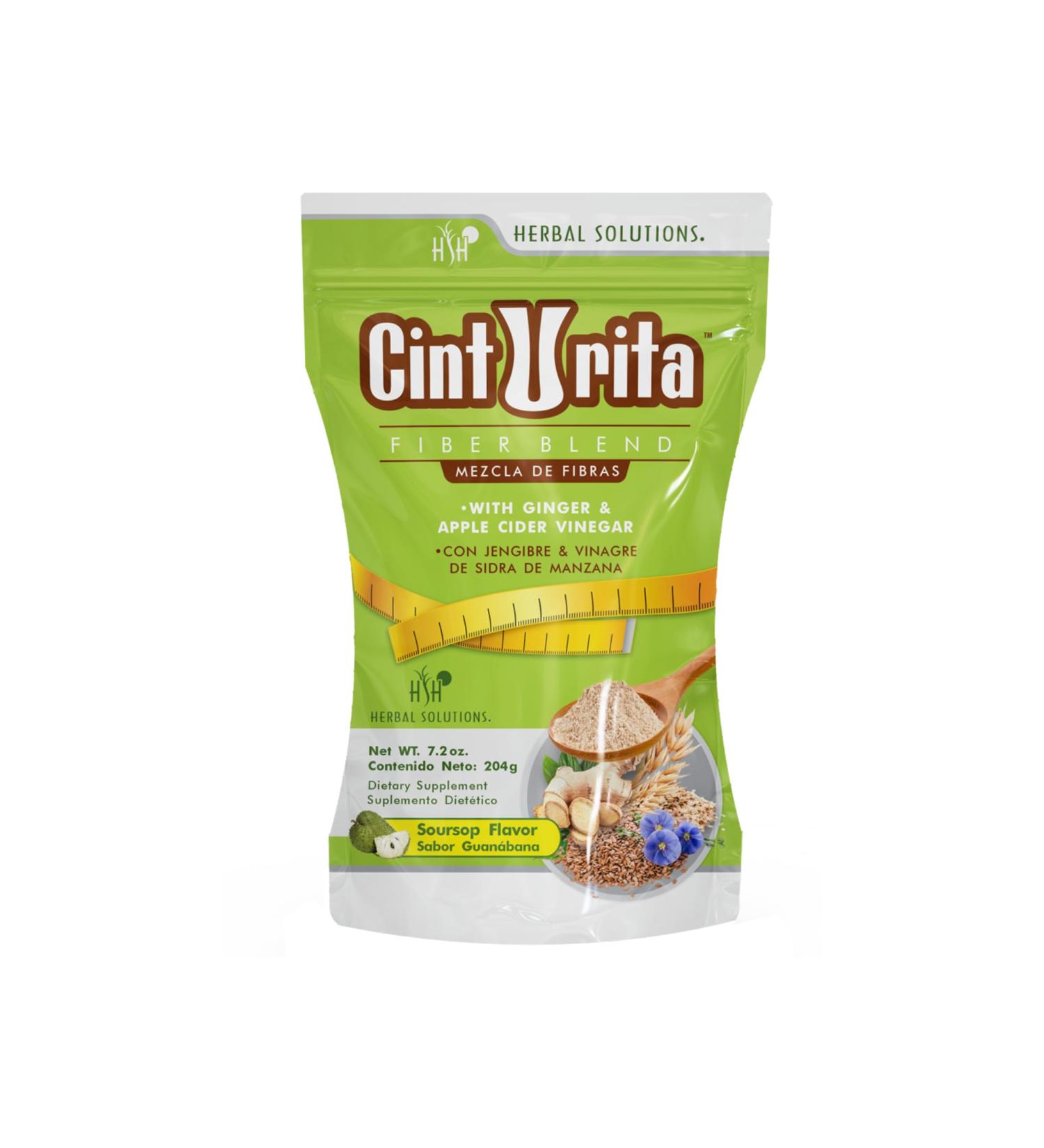 Herbal Solutions Cinturita Fiber Powder - Natural Metabolism Support Supplement - 200g