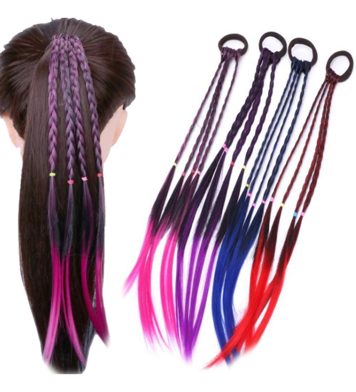 Buy Nuluxi Colored Hair Strands & Synthetic Wig Accessories - Perfect for Girls' Hair Extensions & Braids - Buy Online on GoSupps.com
