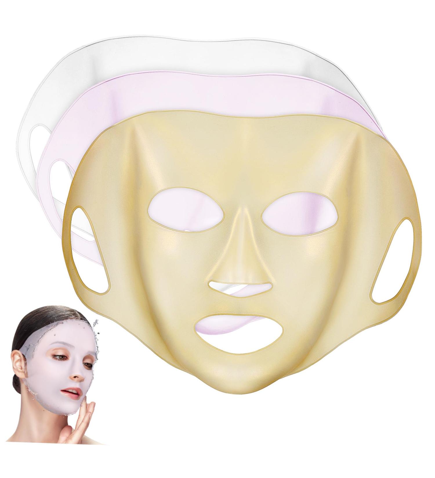 Beaupretty 3 pi ces Masques Visage Silicone R utilisables Couvre-masque Hydratant Anti- vaporation Confortable - Buy Online on GoSupps.com