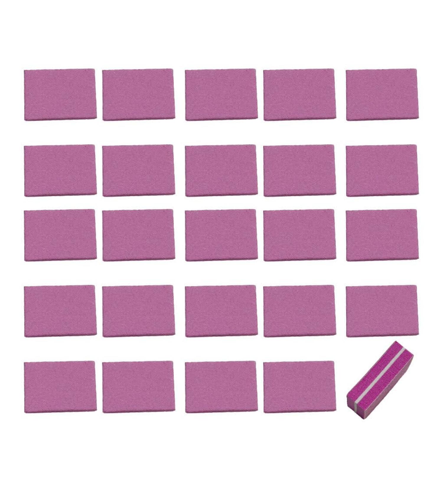 Dajidafu 50 Pieces Mini Buffing Sanding Files Block Double-Sided Pedicure Manicure Sponge Nail Art Buffer Tools Health Care Rose red - Buy Online on GoSupps.com