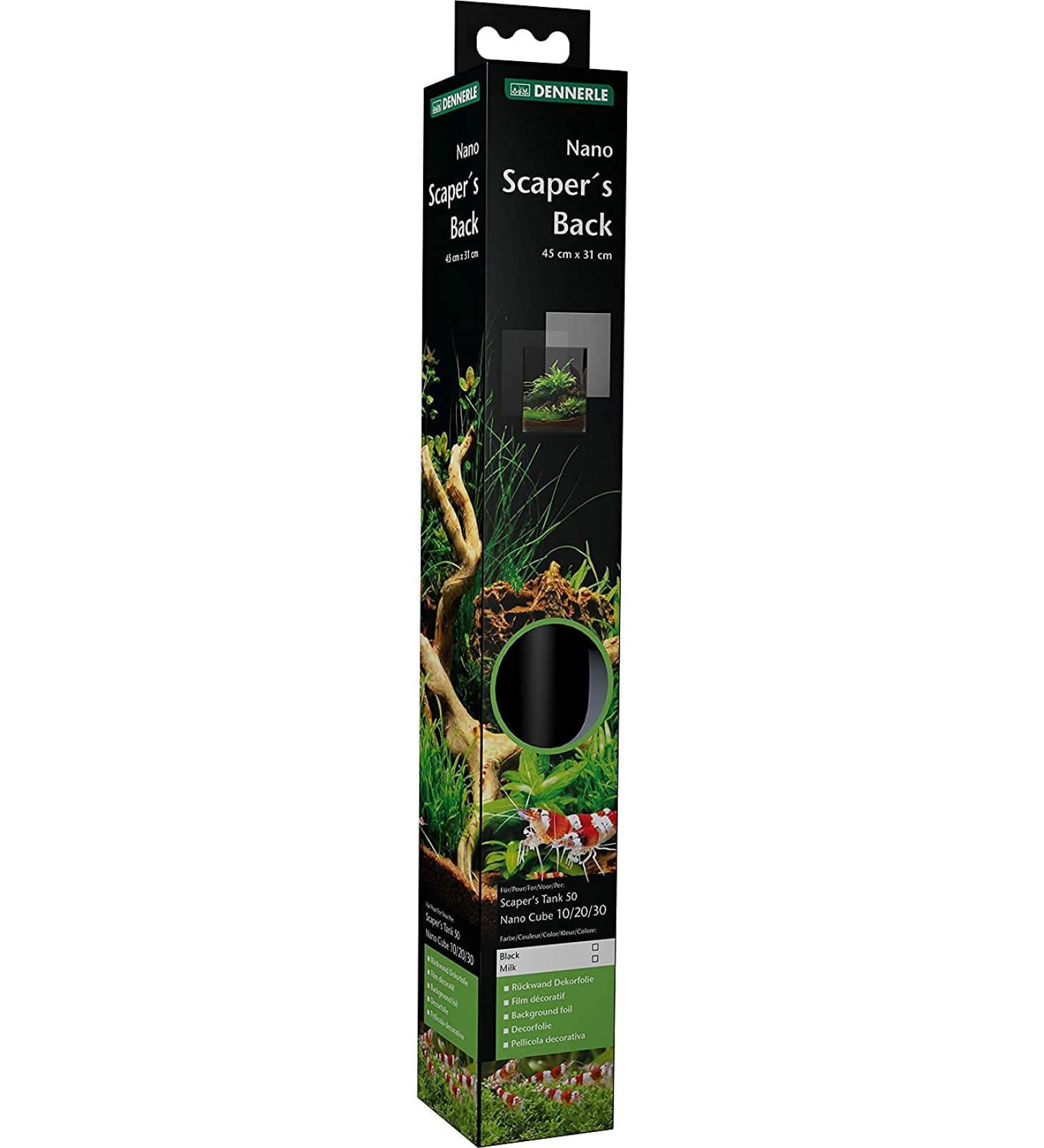 Dennerle Scapers Back Black | Nano Aquarium Back Wall Decorative Film | Premium Aquascaping Solution - Buy Online on GoSupps.com