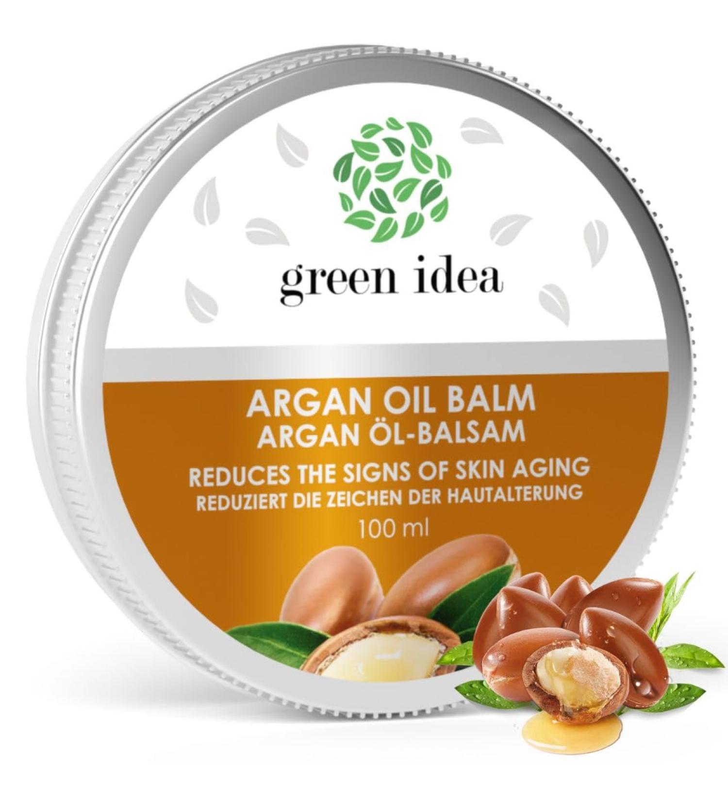 Green idea - Hand Cream 100 ML - ARGAN OIL Shea Butter Sweet Almond Oil - For Mature Skin For Dry Skin - Soft Healthy Skin - Buy Online on GoSupps.com