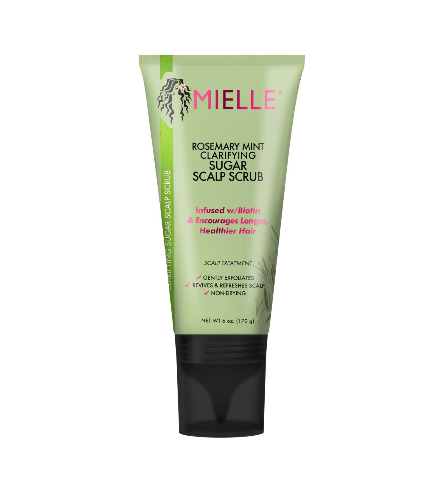 Mielle Organics Rosemary Mint Pre-Shampoo Clarifying Sugar Hair Scalp Scrub 6 Ounce