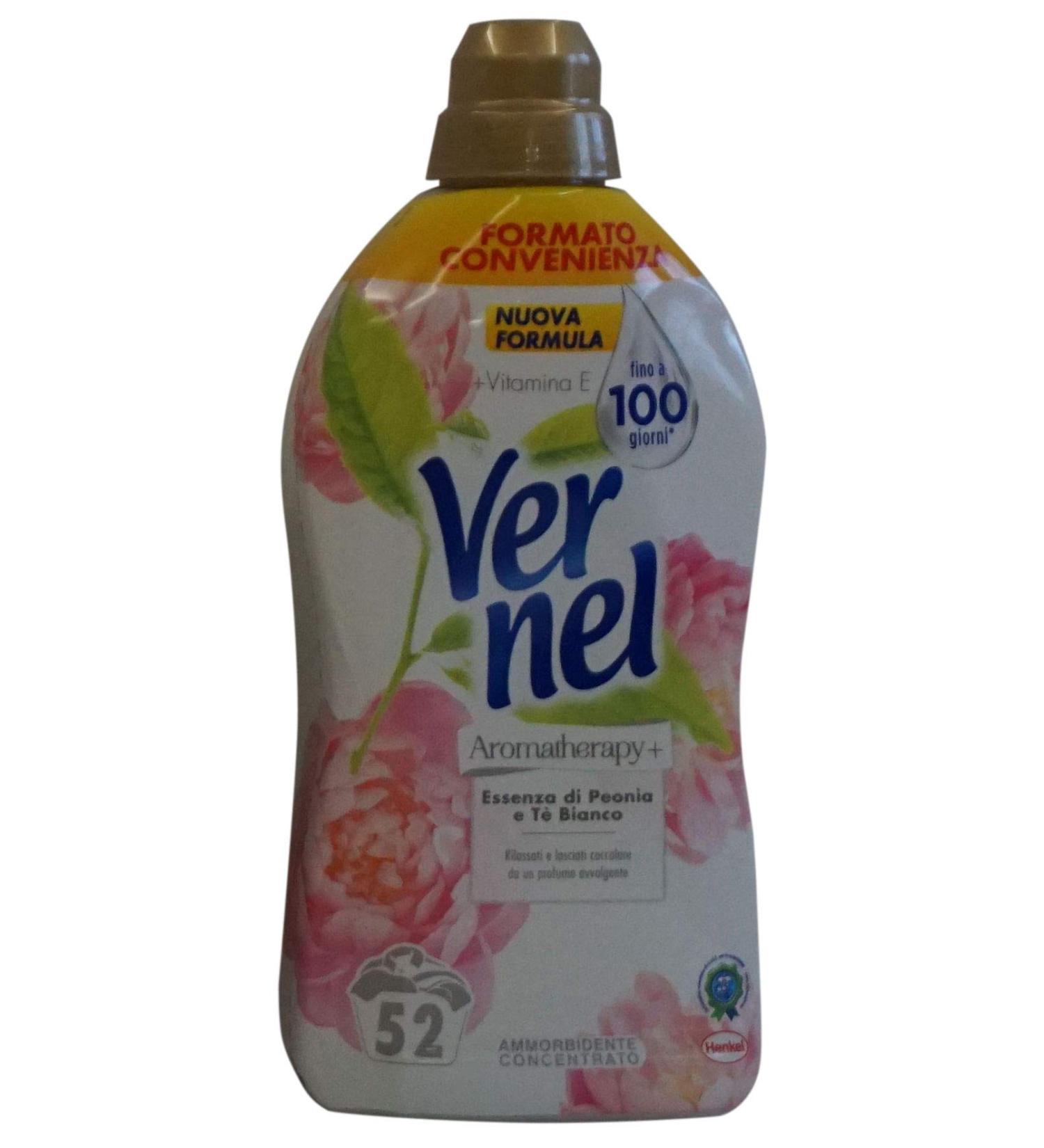 Vernel Concentrated Fabric Softener - Peony & White Tea 1300ml | Premium Softening Solution for International Shipping - Buy Online on GoSupps.com