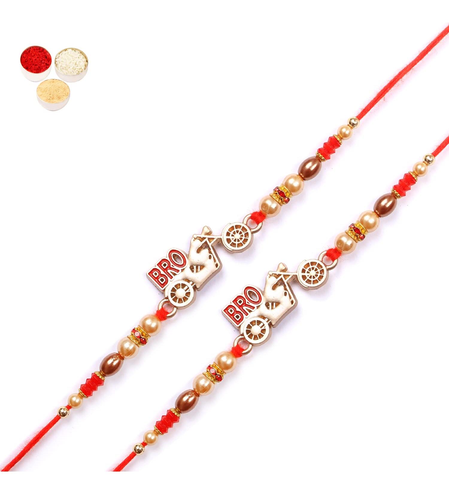 Ghasitaram Gifts Rakhis Online - Kids Rakhi - Set of 2-8198 Bro Rakhi - Buy Online on GoSupps.com