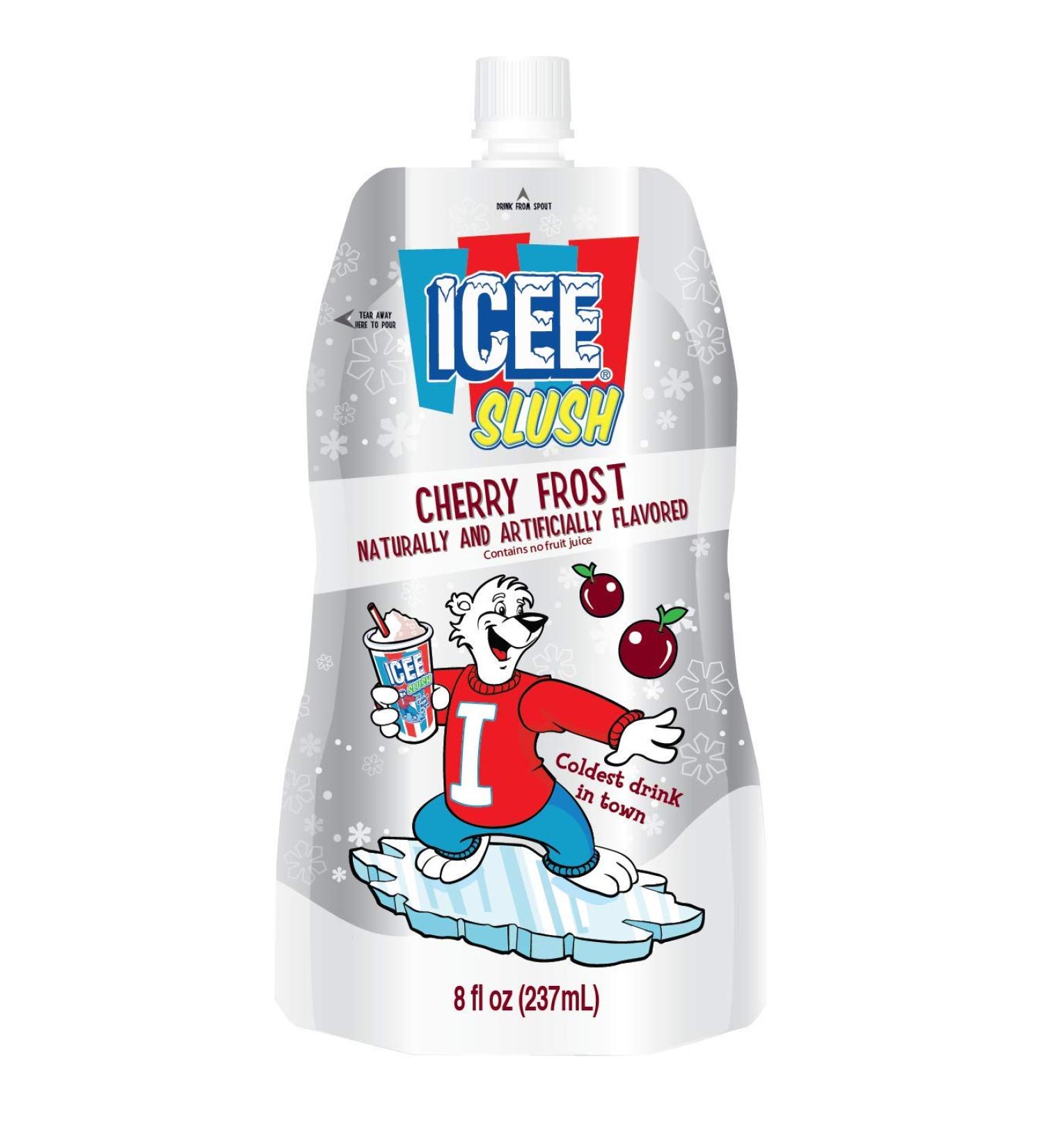 Icee Slush Cherry Frost Pouches - 24 Count Case | Refreshing Frozen Treats - Buy Online on GoSupps.com