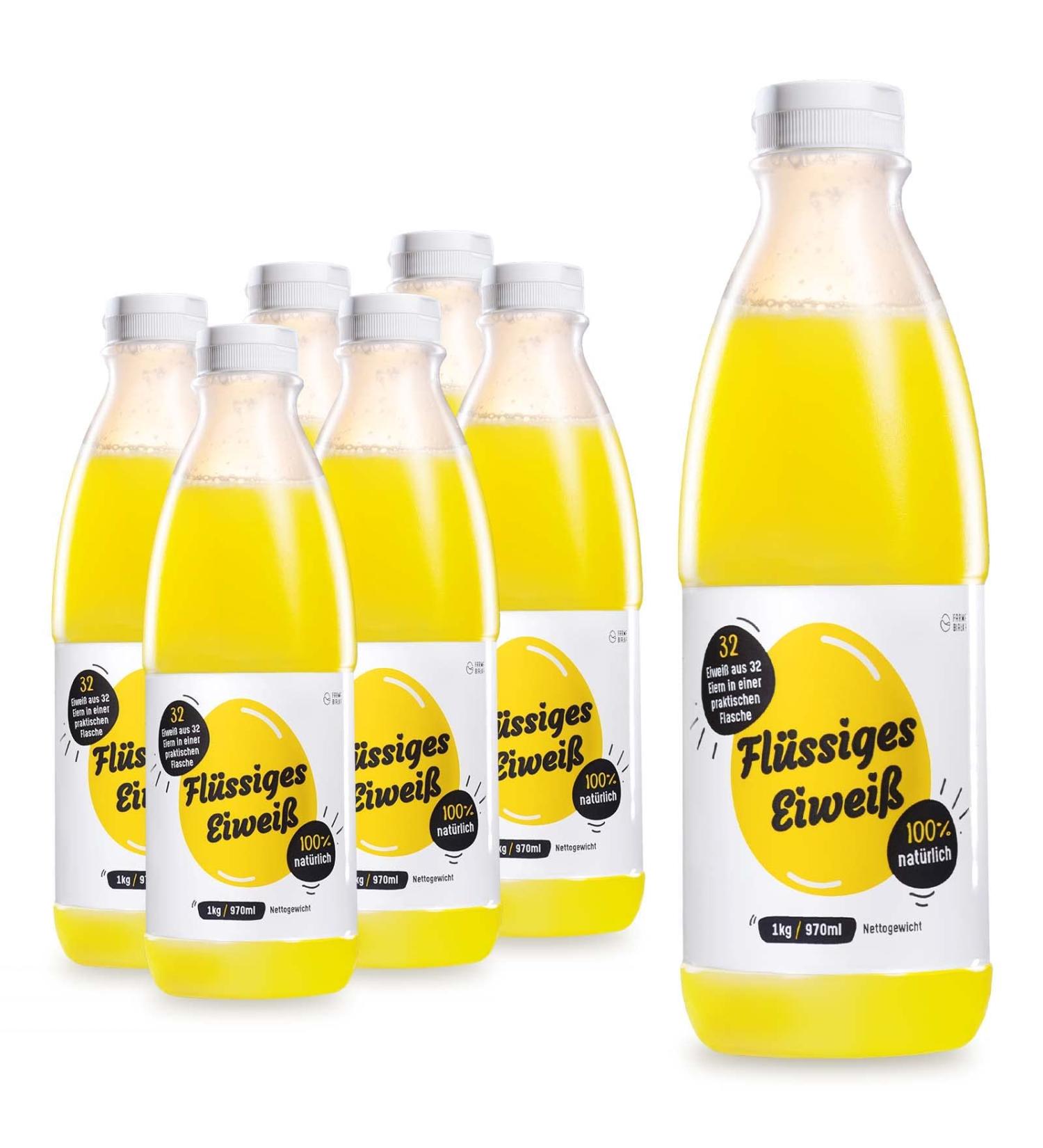 Farma Bia ka 100% Liquid Protein | High-Quality Liquid Egg White for Protein-Rich Diet - 5820ml (6x1kg) - International Shipping Available - Buy Online on GoSupps.com