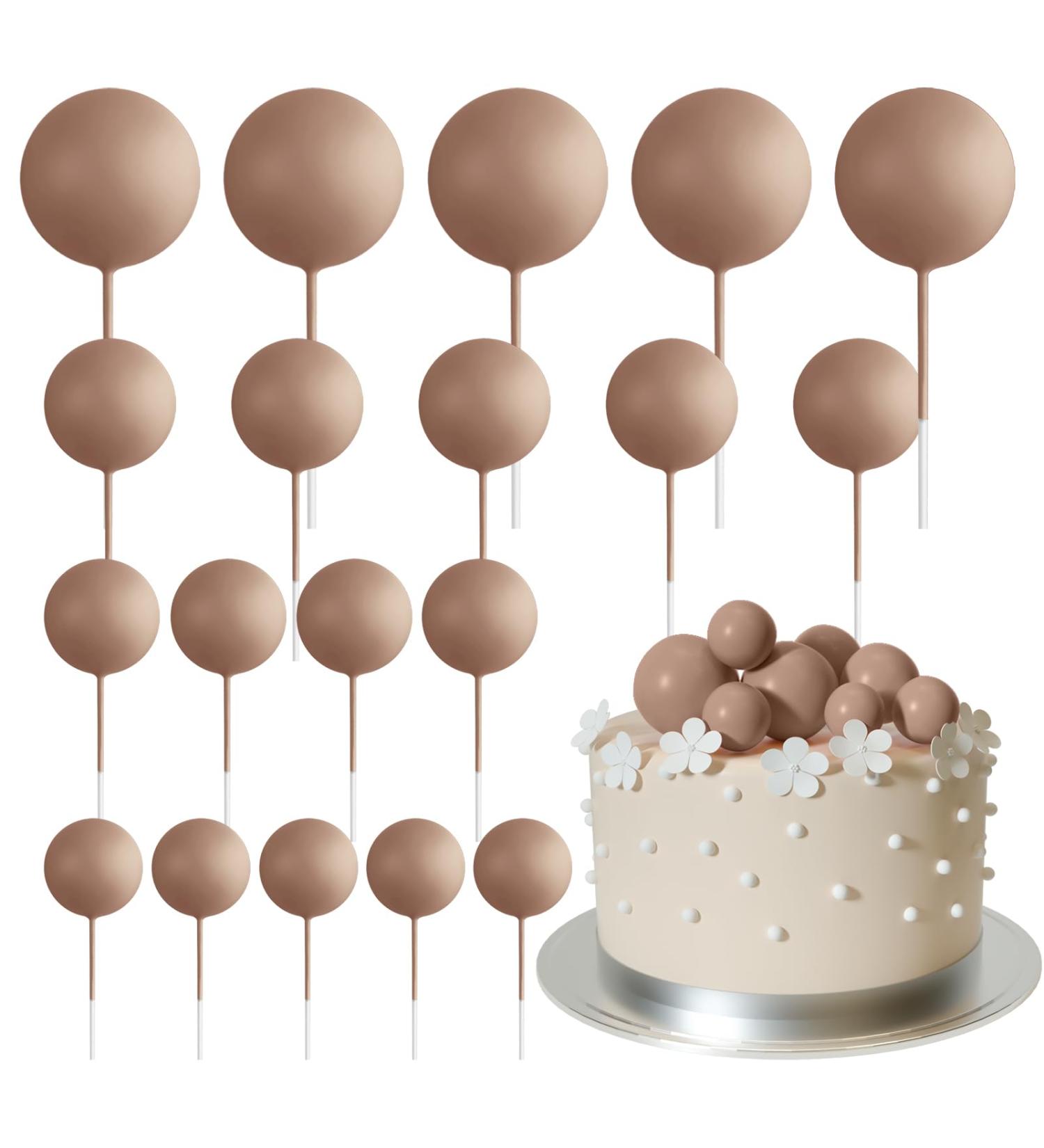 Astaron 20-Piece Mini Balloon Tortendeko Balls Cake Topper - Light Brown Rabbit Decor for Weddings & Birthday Parties - Buy Online on GoSupps.com