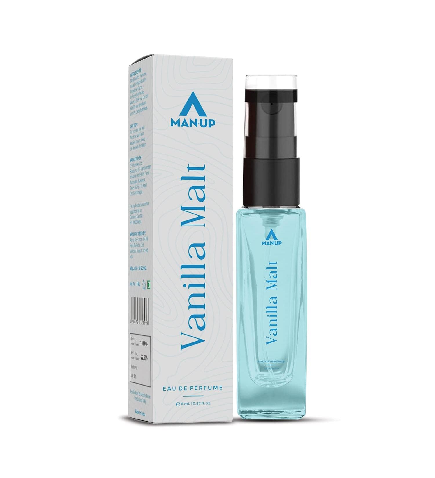 Vanilla Malt Perfume For Men | Eau De Perfume | Premium Long Lasting Fresh Refreshing & Energising Fragrance Perfume | Celebrating Every Special Occasion - 8ml | 0.27 Fl Oz (Pack of 1) - Buy Online on GoSupps.com
