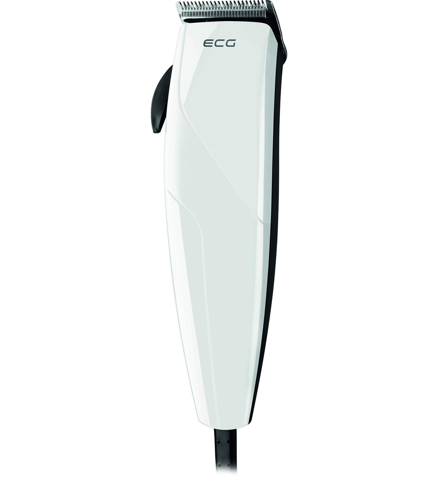 ECG ZS 1020 Hair Clipper & Beard Trimmer - Stainless Steel Adjustable Lengths 0.8-2.8mm White - Perfect for Precision Grooming - Buy Online on GoSupps.com