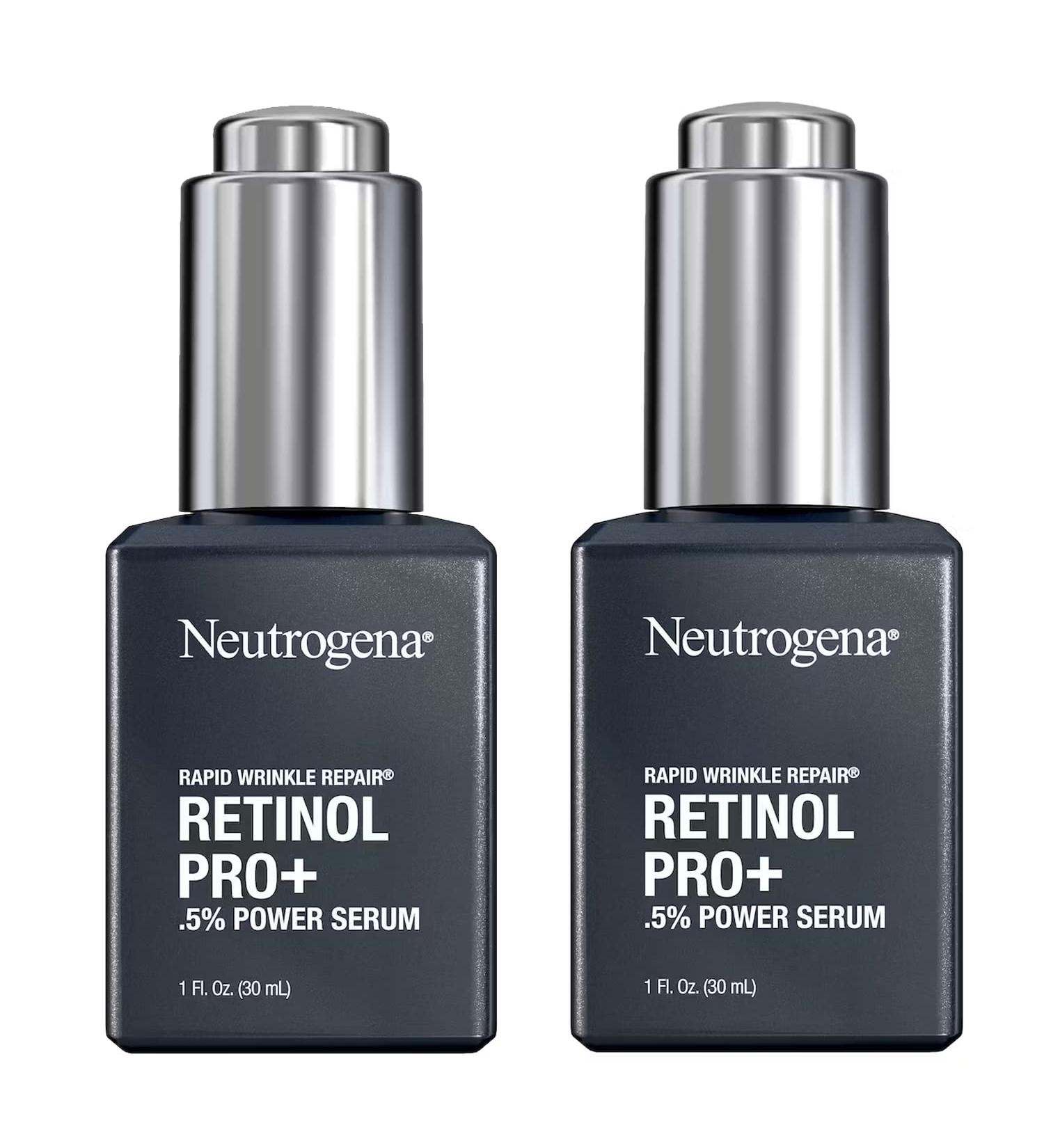 Neutrogena Rapid Wrinkle Repair Retinol Pro+ 0.5% Power Facial Serum 2-Pack - Buy Online on GoSupps.com