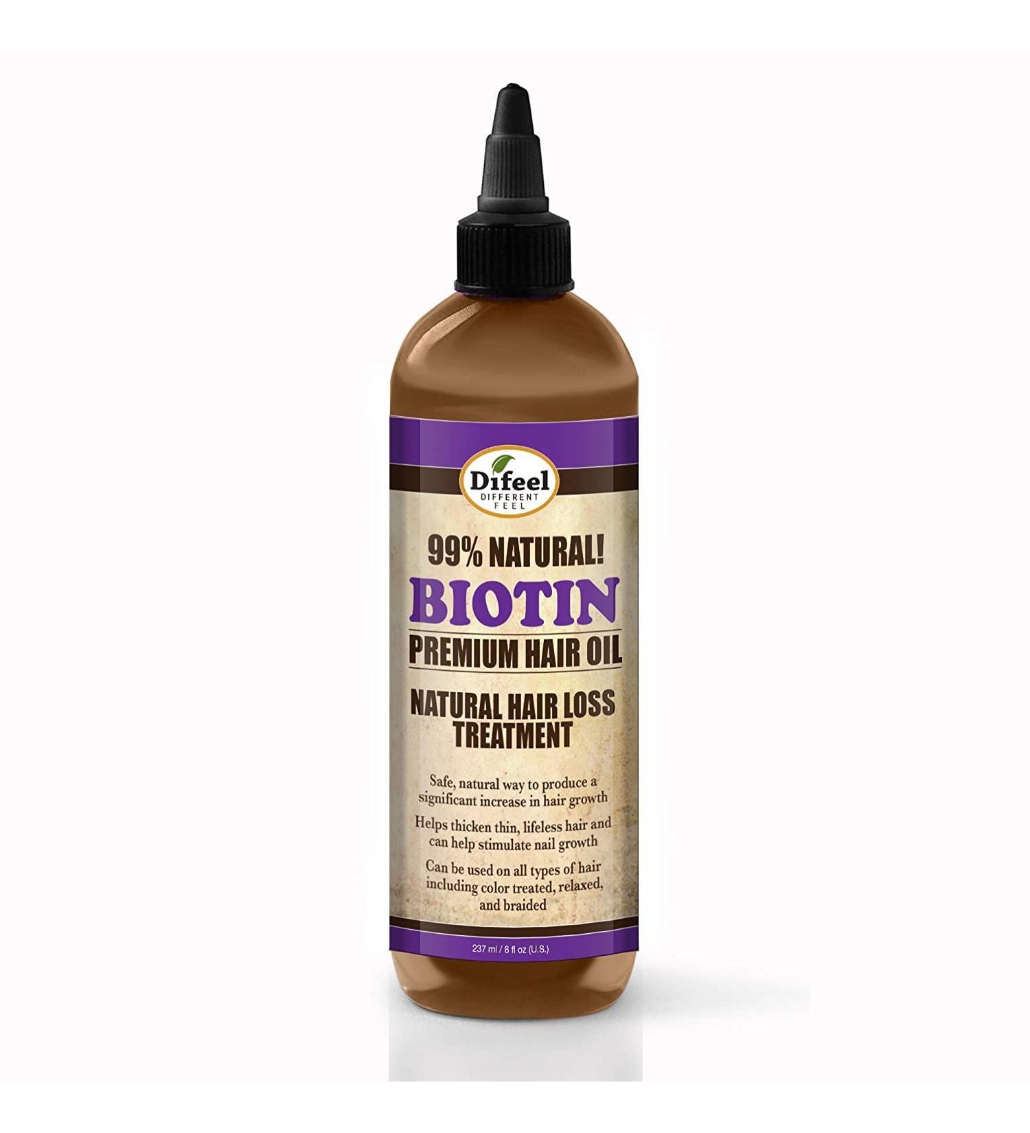 Difeel 99% Natural Premium Biotin Hair Oil 7.78 oz. (PACK OF 4) - Nourishing and Strengthening Formula - Buy Online on GoSupps.com