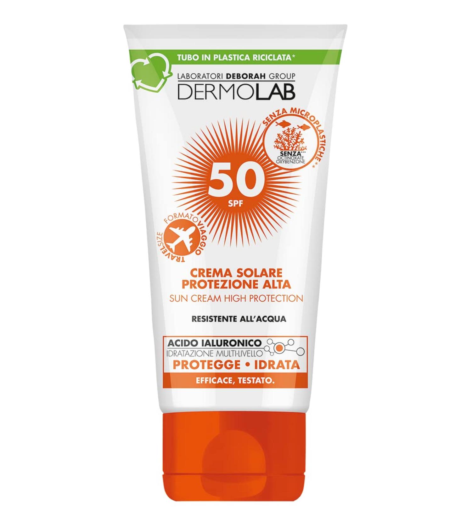  DERMOLAB Dermolab - Sunscreen for face and body high protection SPF 50+ for fair and delicate skin neutralizes skin aging and UVA rays water-resistant tested - Buy Online on GoSupps.com
