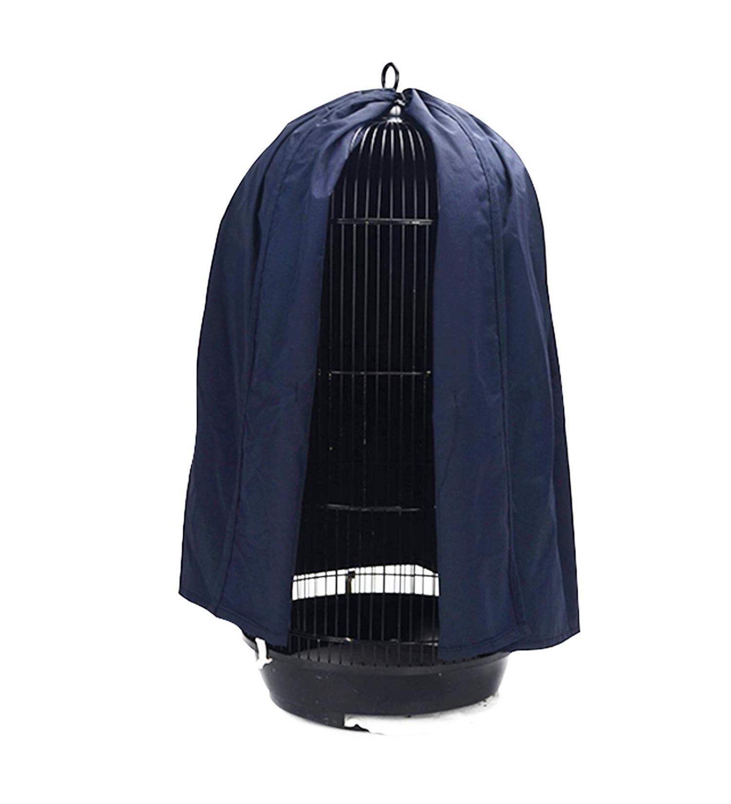 Alfie Pet Ridley Bird Classic Round Dome Cage Cover in Navy Blue - Buy Online on GoSupps.com