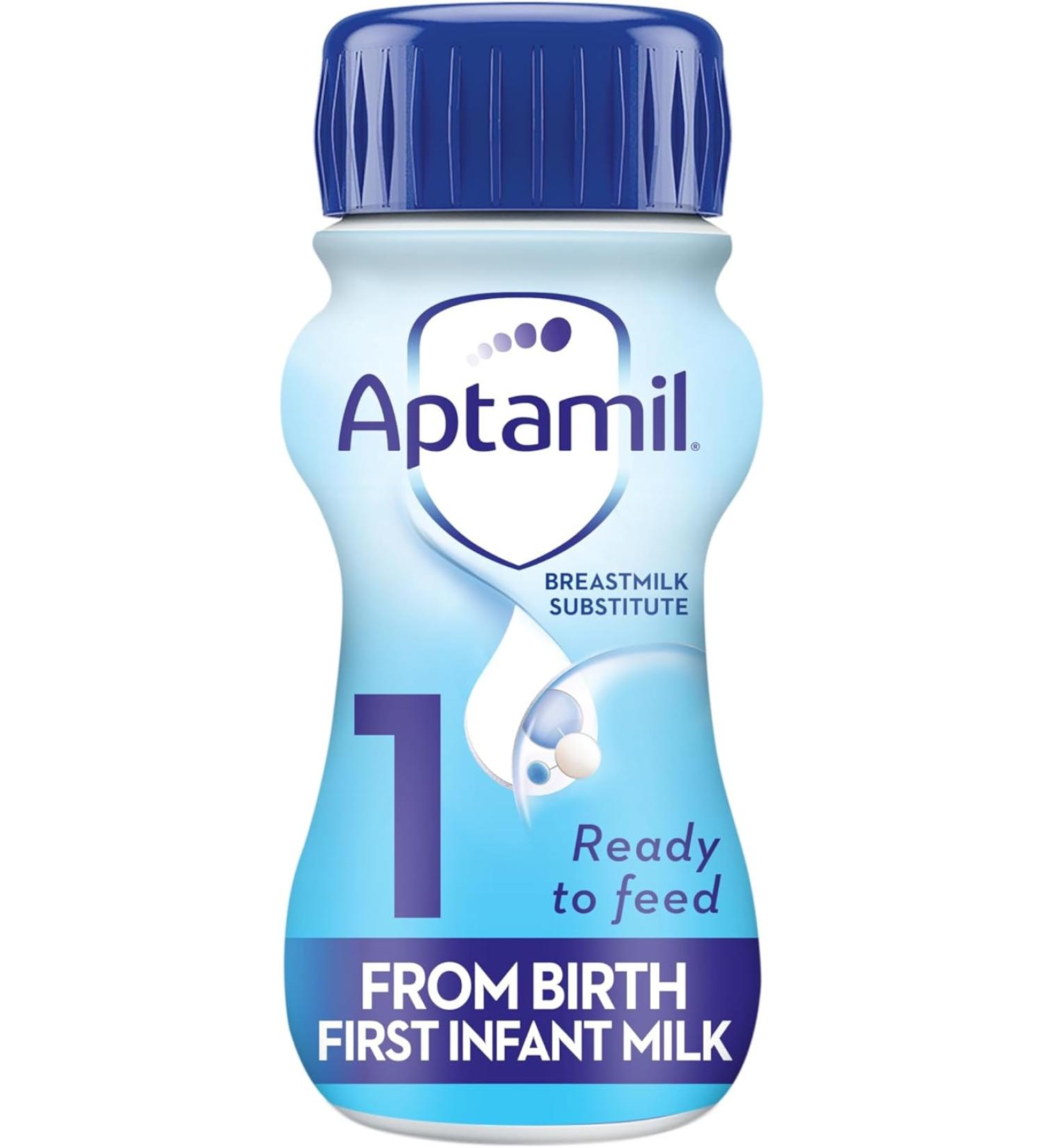 Aptamil 1 First Infant Baby Milk - 200ml - Pack of 12 - Buy Online on GoSupps.com