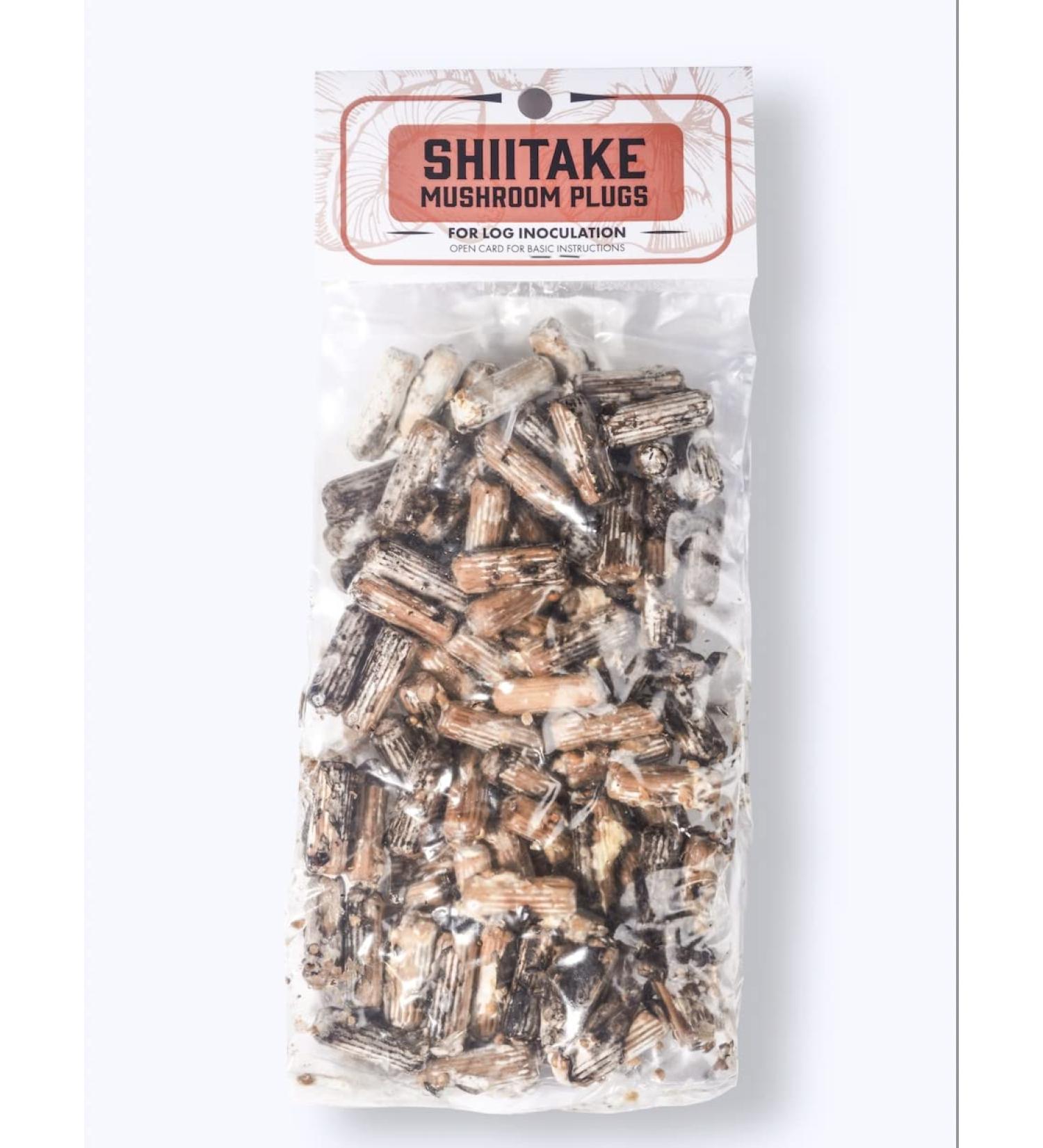 Shiitake Mushroom Plugs - 100 Count for Log Cultivation by Happy Caps Mushroom Farm - Buy Online on GoSupps.com
