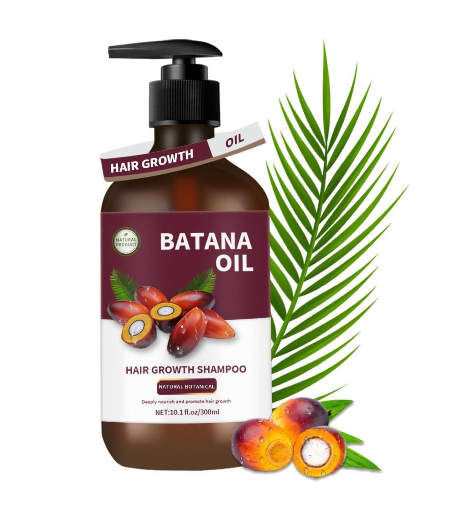 Shampooing l'huile de batana pour la croissance des cheveux shampooing naturel pour tous les types de cheveux soin quotidien des cheveux 300 ml - Buy Online on GoSupps.com