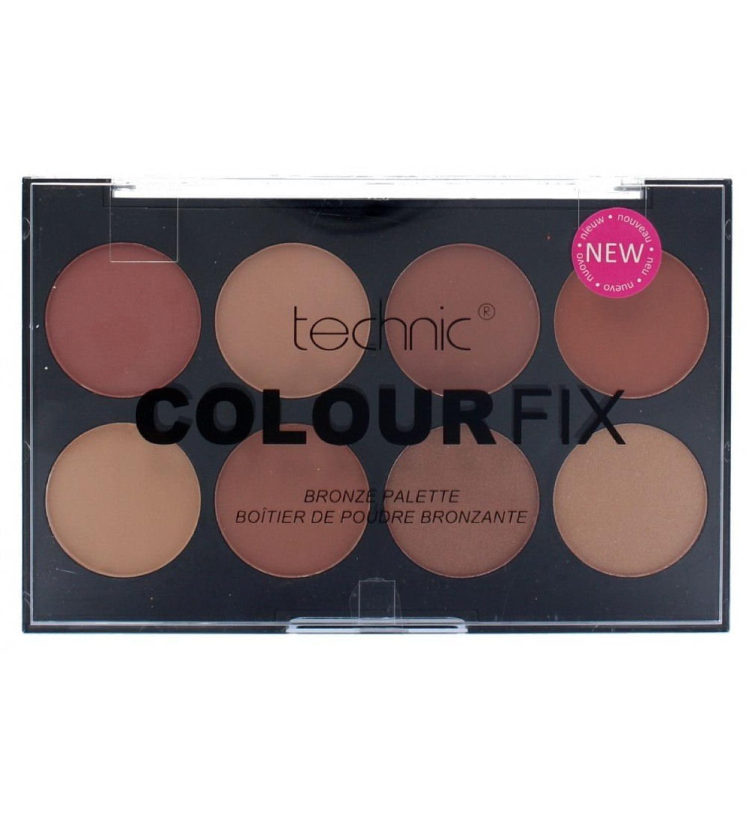 Colour Fix by Technic pressed bronze powder palette - tanning powder palette for contouring