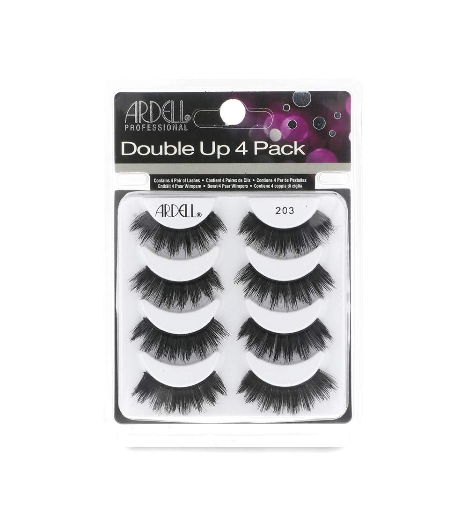 Ardell False Eyelashes 4 Pack Double Up 203 - 4 Pairs Per Pack - Buy Online on GoSupps.com