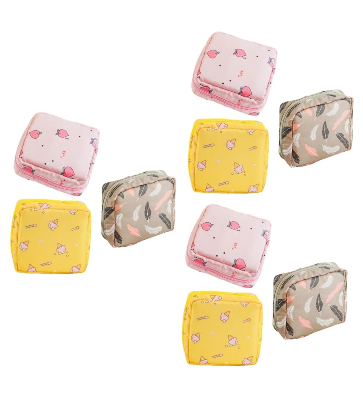 Buy Healeved 9 STK Cotton Storage Bags for Women's Bandages & Period Products | Travel-Friendly Tampon Holder & Organizer Bags - Buy Online on GoSupps.com