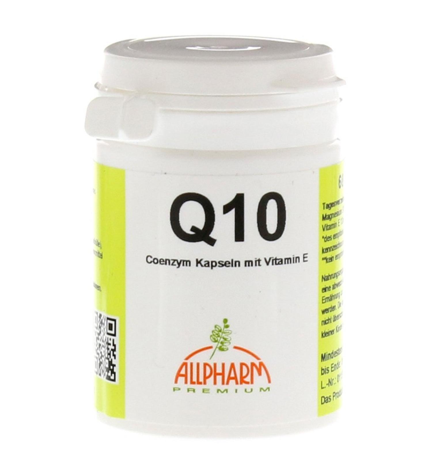 Coenzyme Q10 with vitamin E capsules